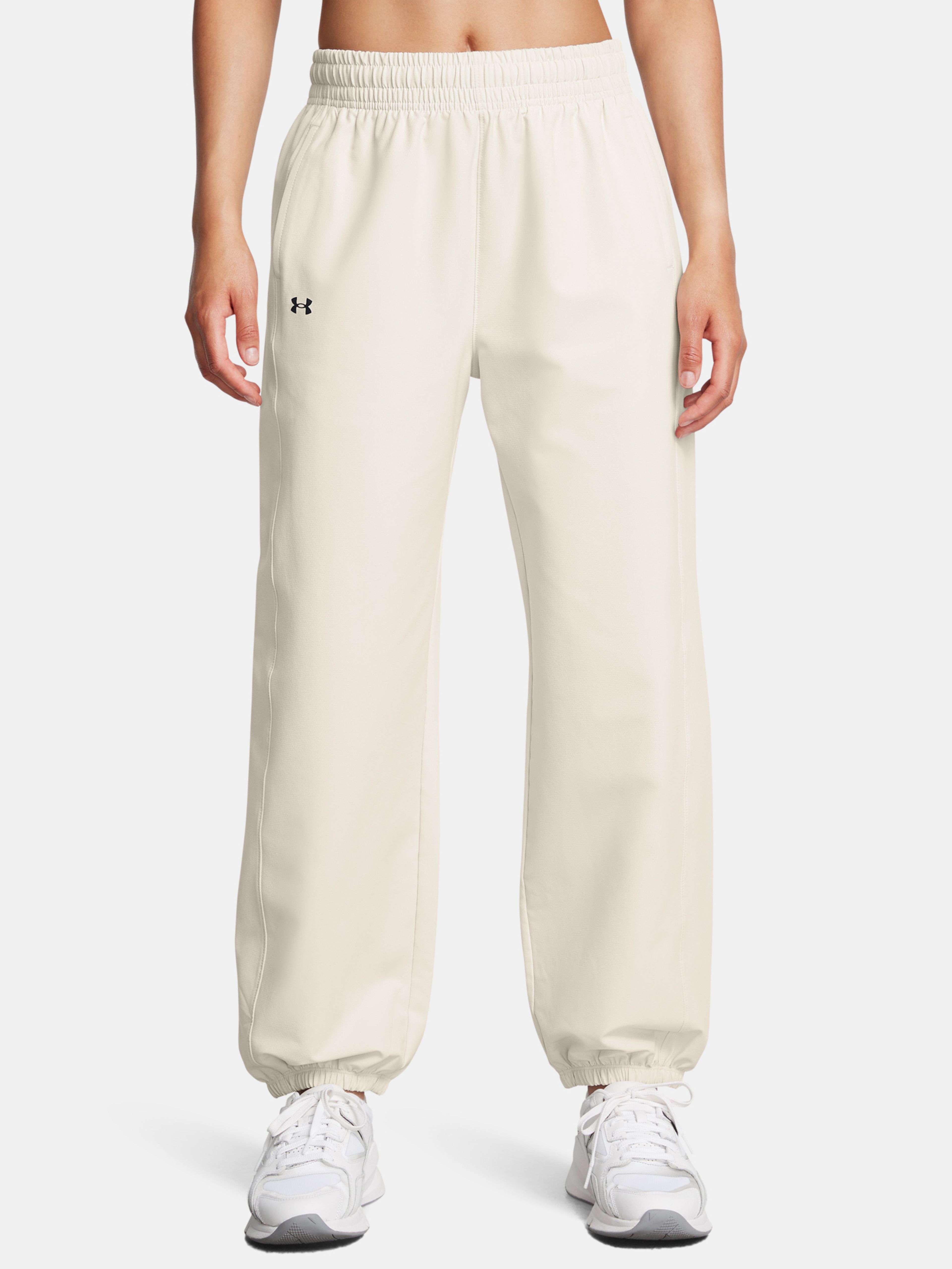 Ženske športne hlače Under Armour Armoursport Swoven Pant-WHT