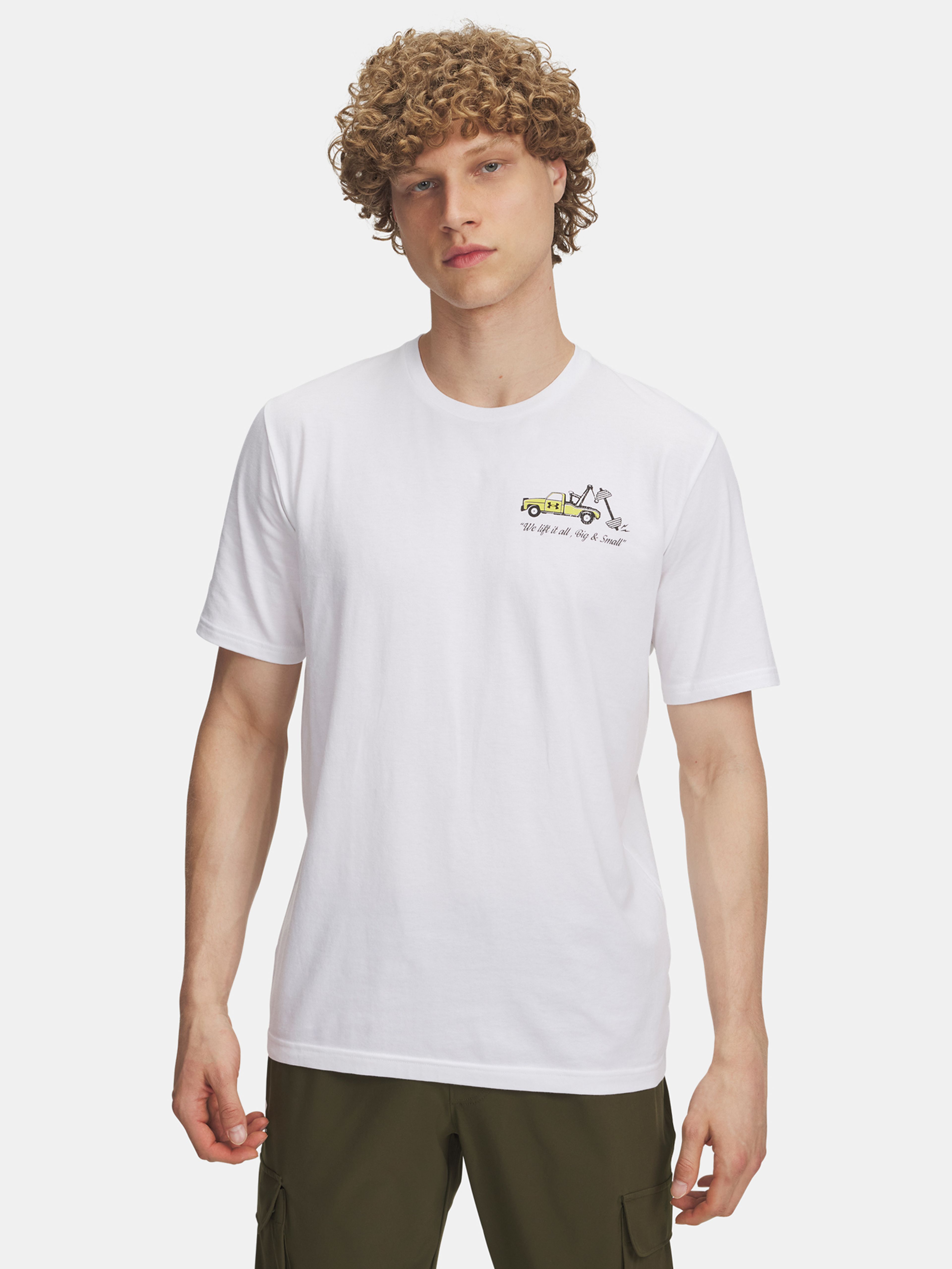 Férfi póló Under Armour UA 60/40S BODY SHOP SS-WHT