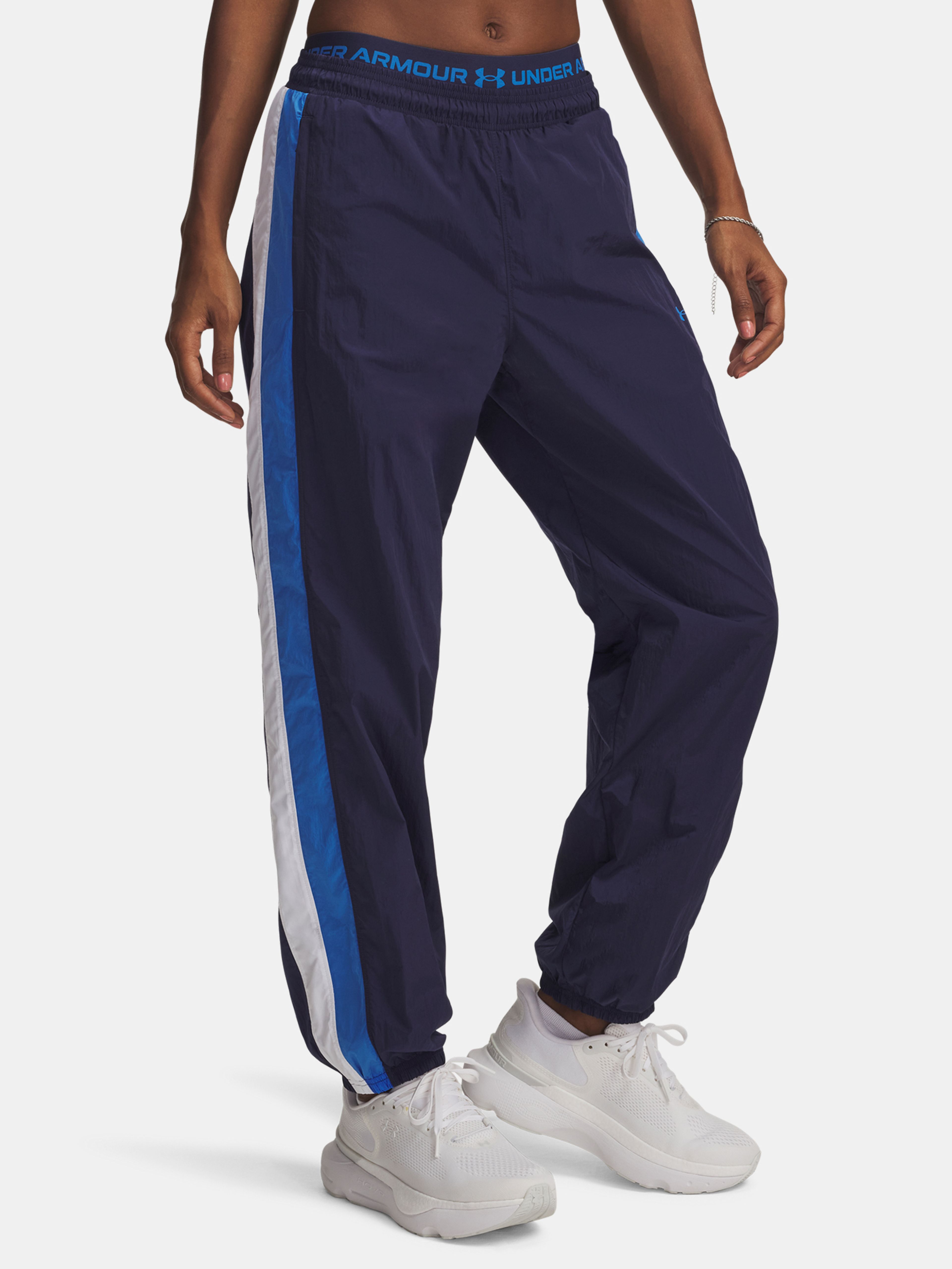 Moteriškos sportinės kelnės Under Armour UA Icon Crinkle Pant-BLU