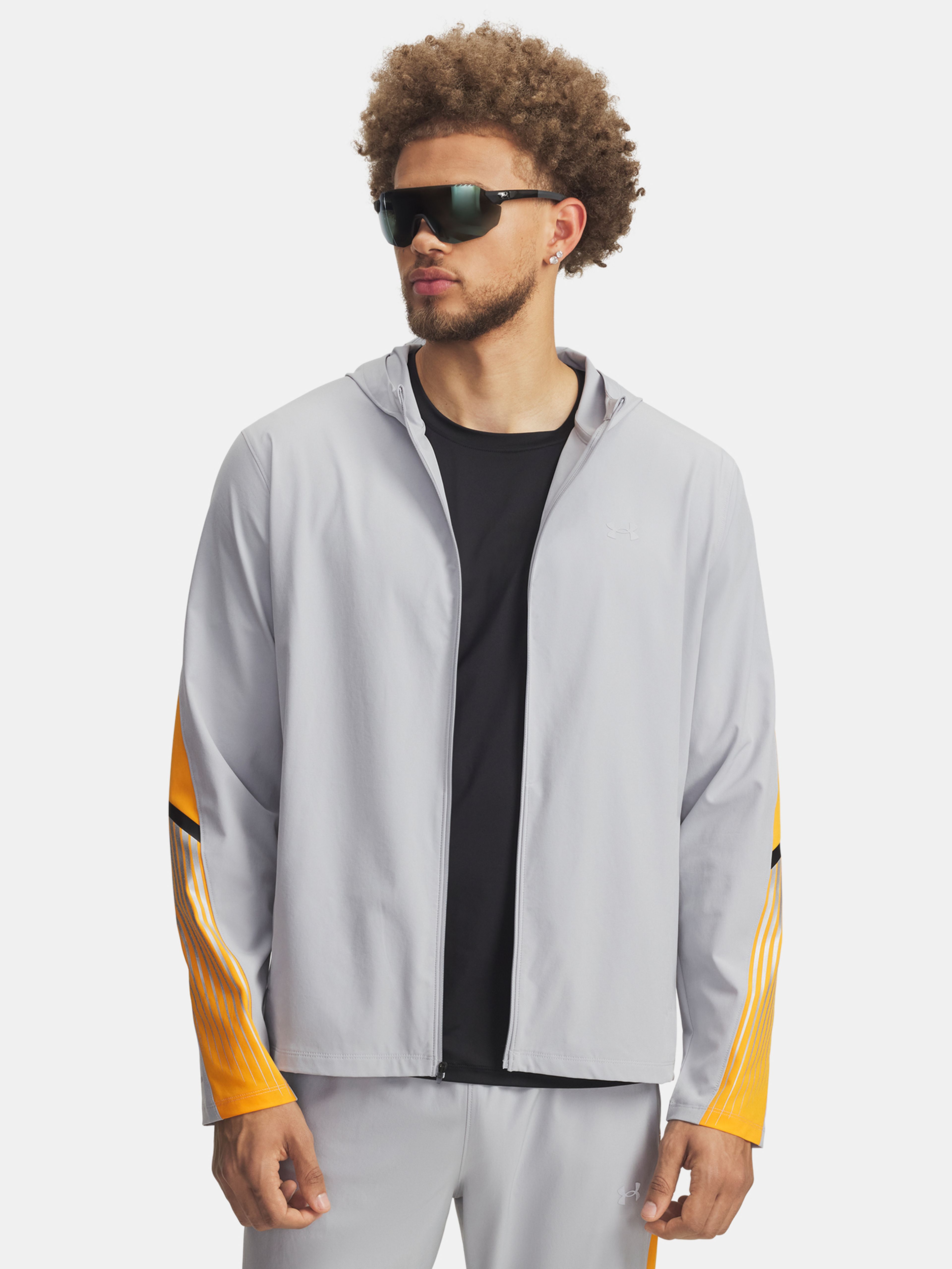 Vyriška striukė Under Armour UA Velociti Storm Hooded Jkt-GRY