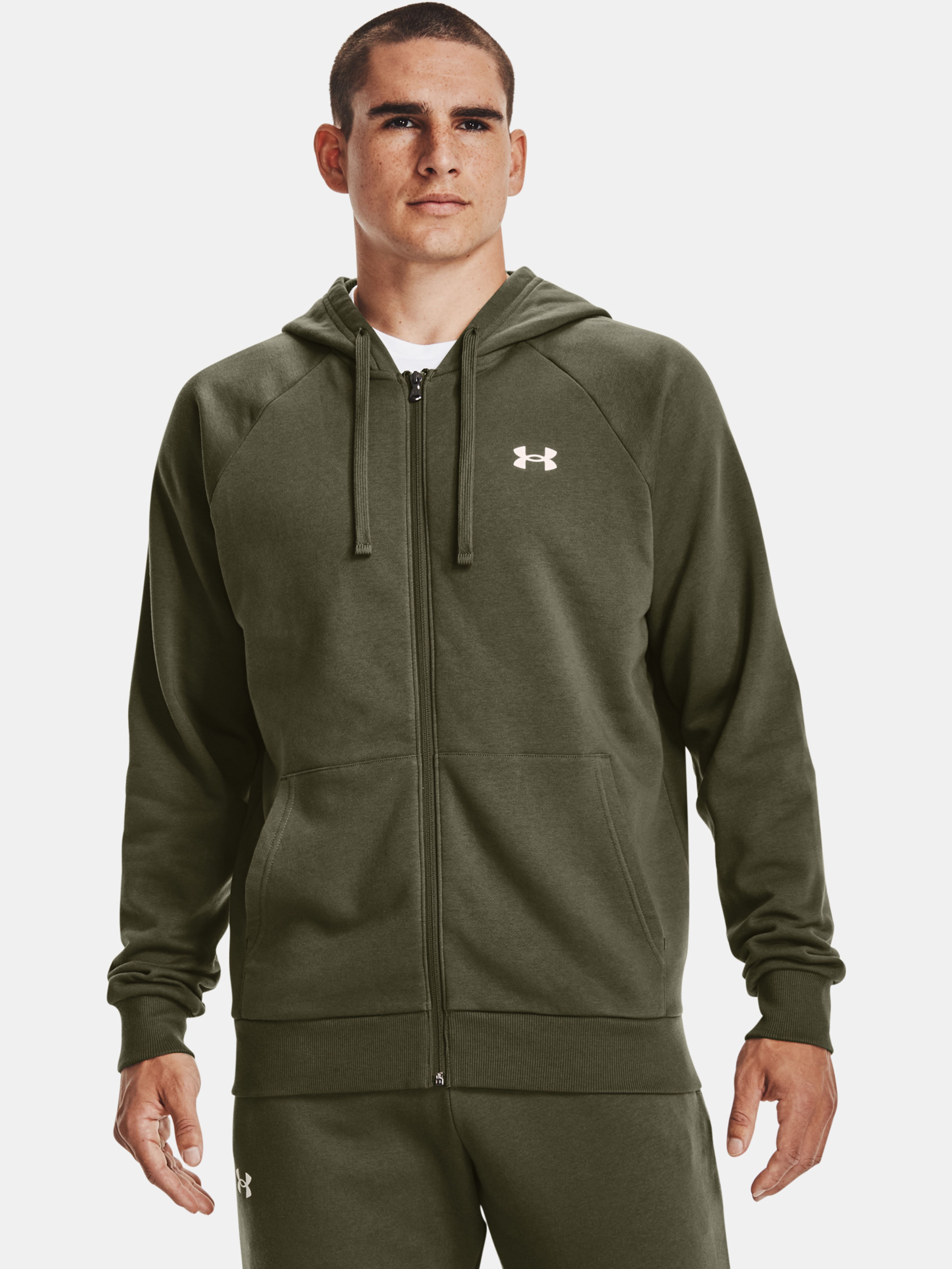 Férfi felső Under Armour UA Rival Cotton FZ Hoodie
