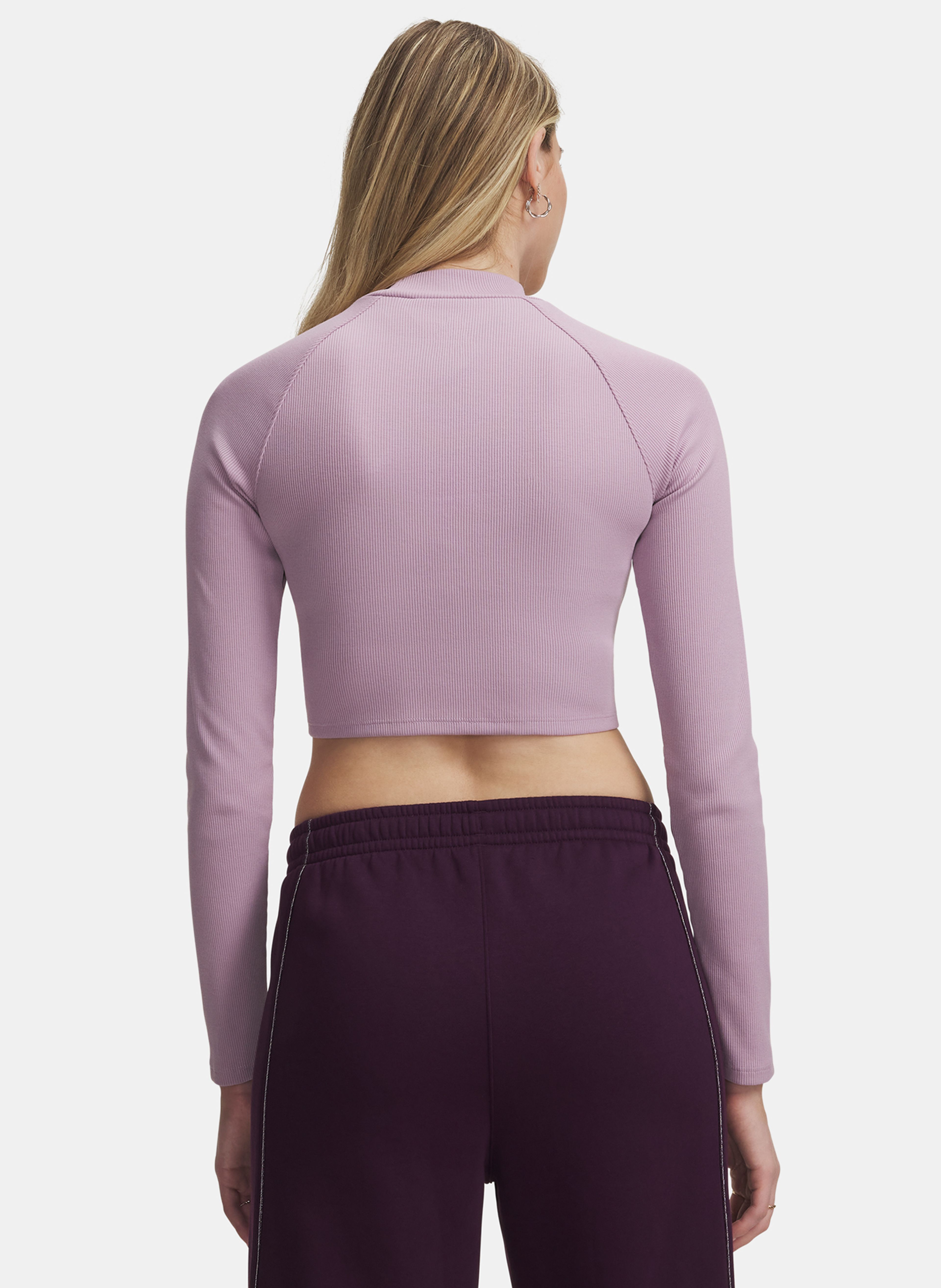 Sieviešu t-krekls Under Armour UA RIV RIB MOCK LS - 002
