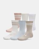 Unisex ponožky Under Armour UA Essential 6pk Crew-Hnedá - 004
