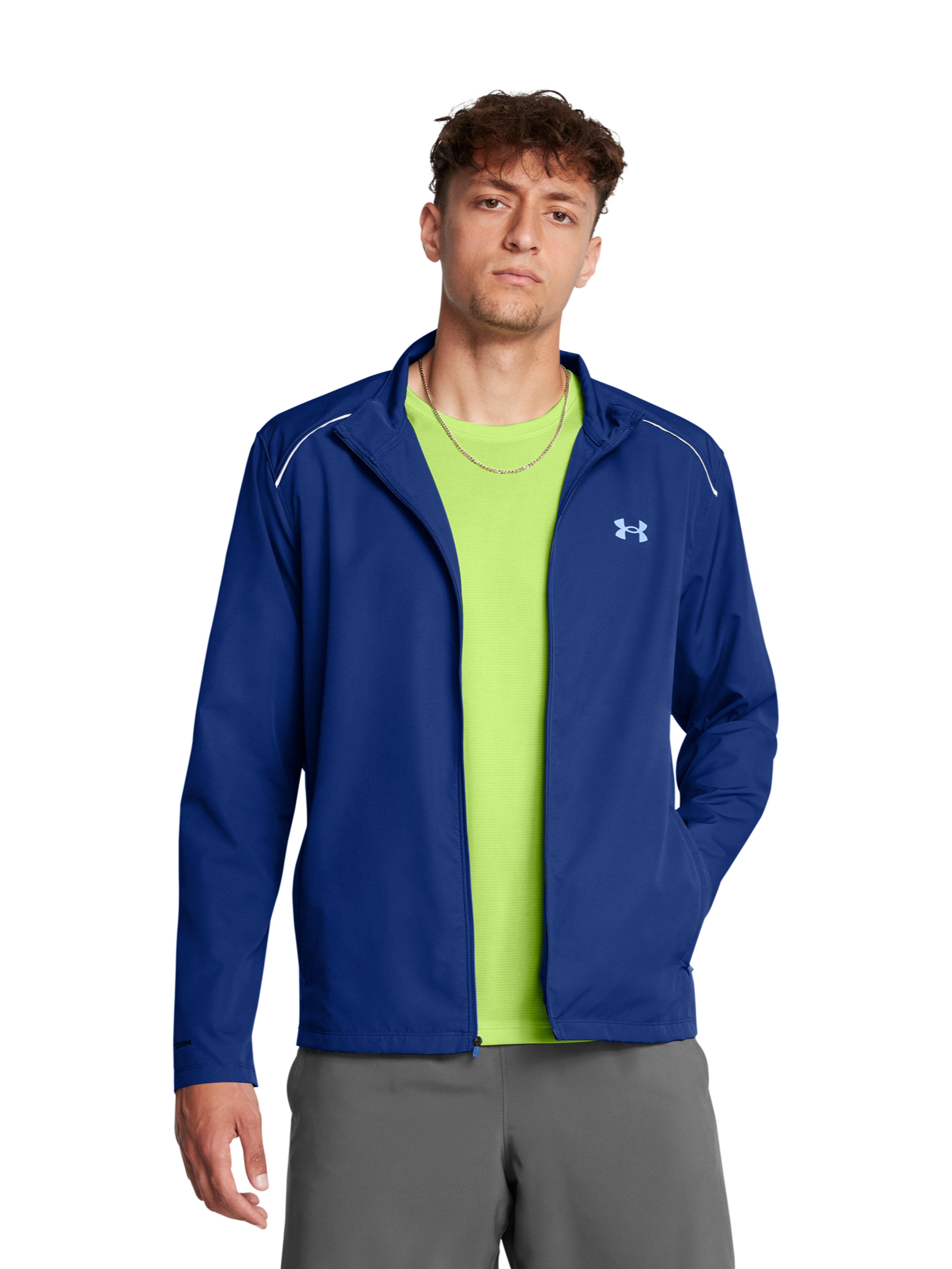 Vīriešu jaka Under Armour UA Launch Jacket-BLU