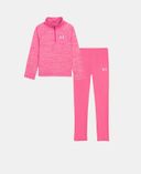 Tüdrukute komplekt Under Armour UA TECH TWIST 1/4 ZIP SET-Roosa - 001