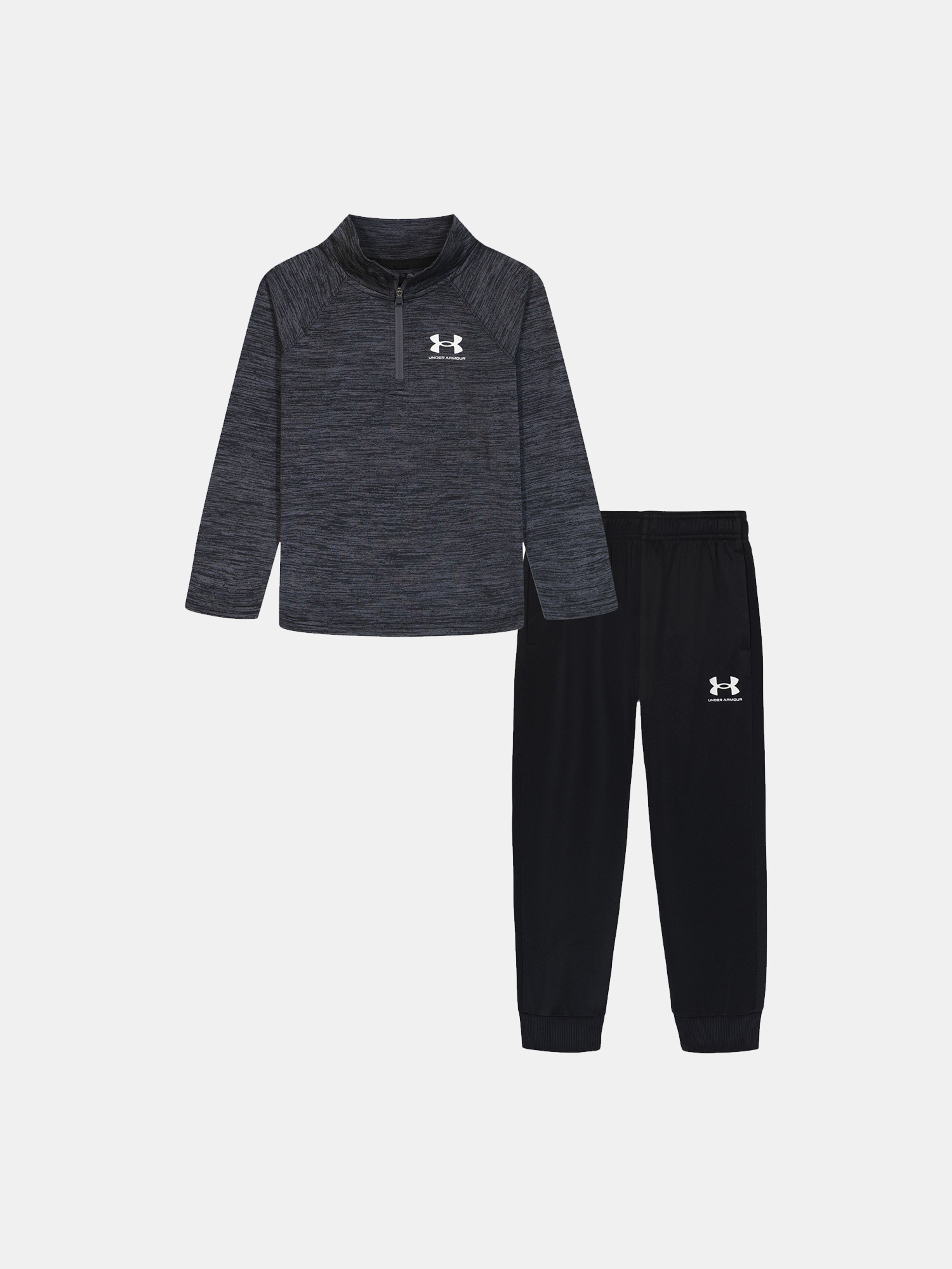 Chlapčenský set Under Armour UA TWIST 1/4 ZIP TECH SET-GRY