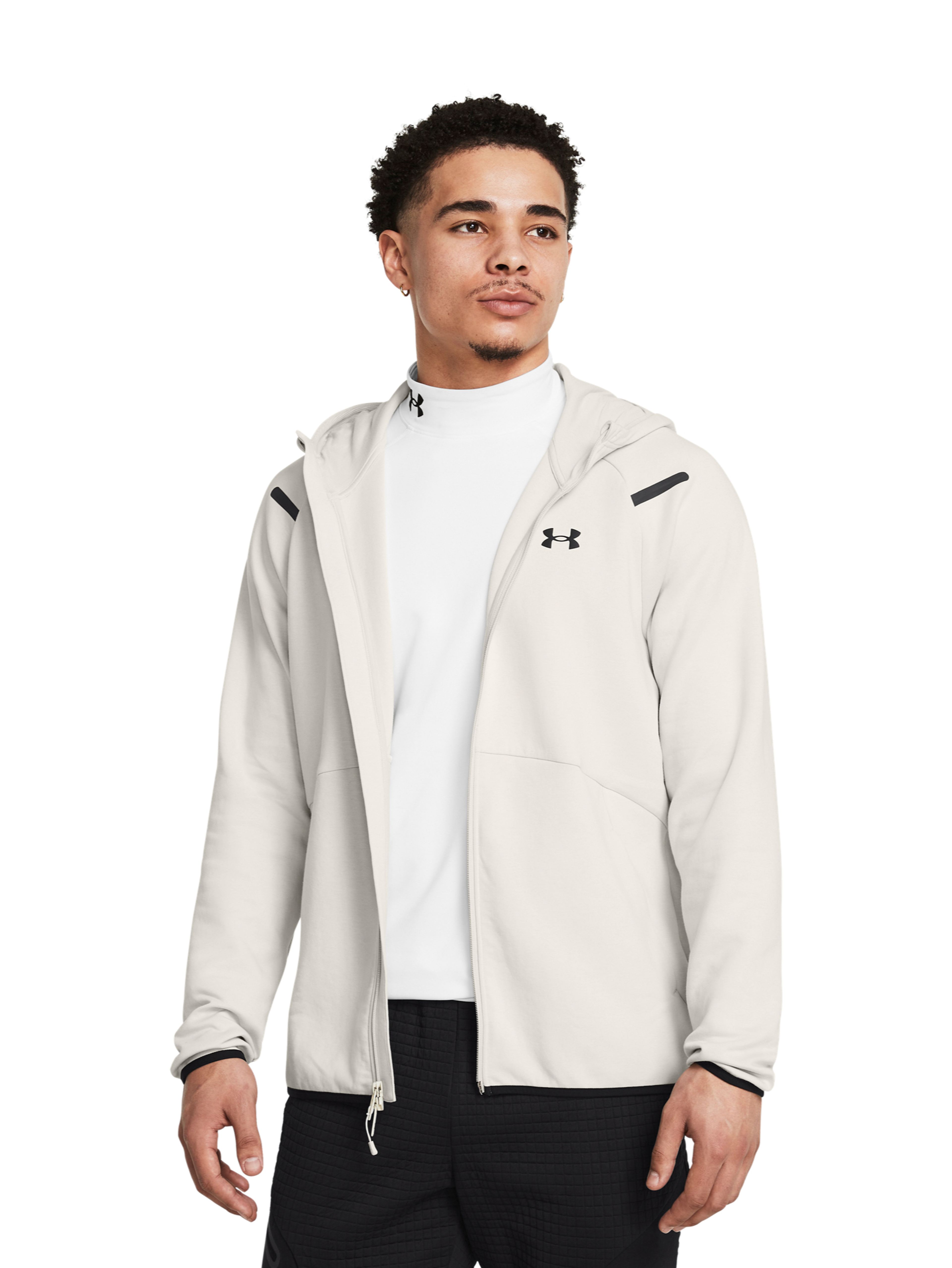 Férfi felső Under Armour UA Unstoppable Flc FZ HD EU-WHT