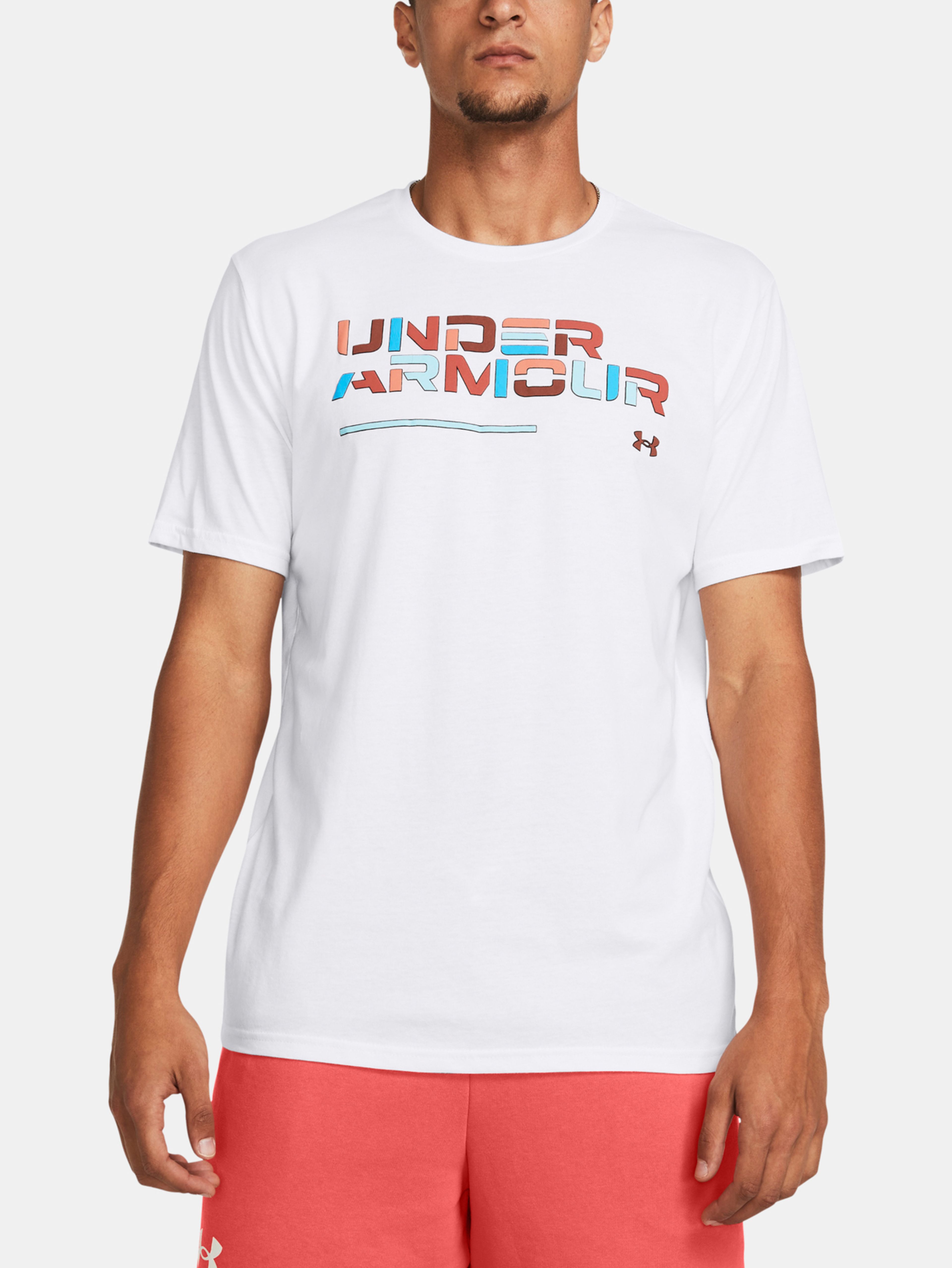 Pánské tričko Under Armour UA Colorblock Wordmark SS