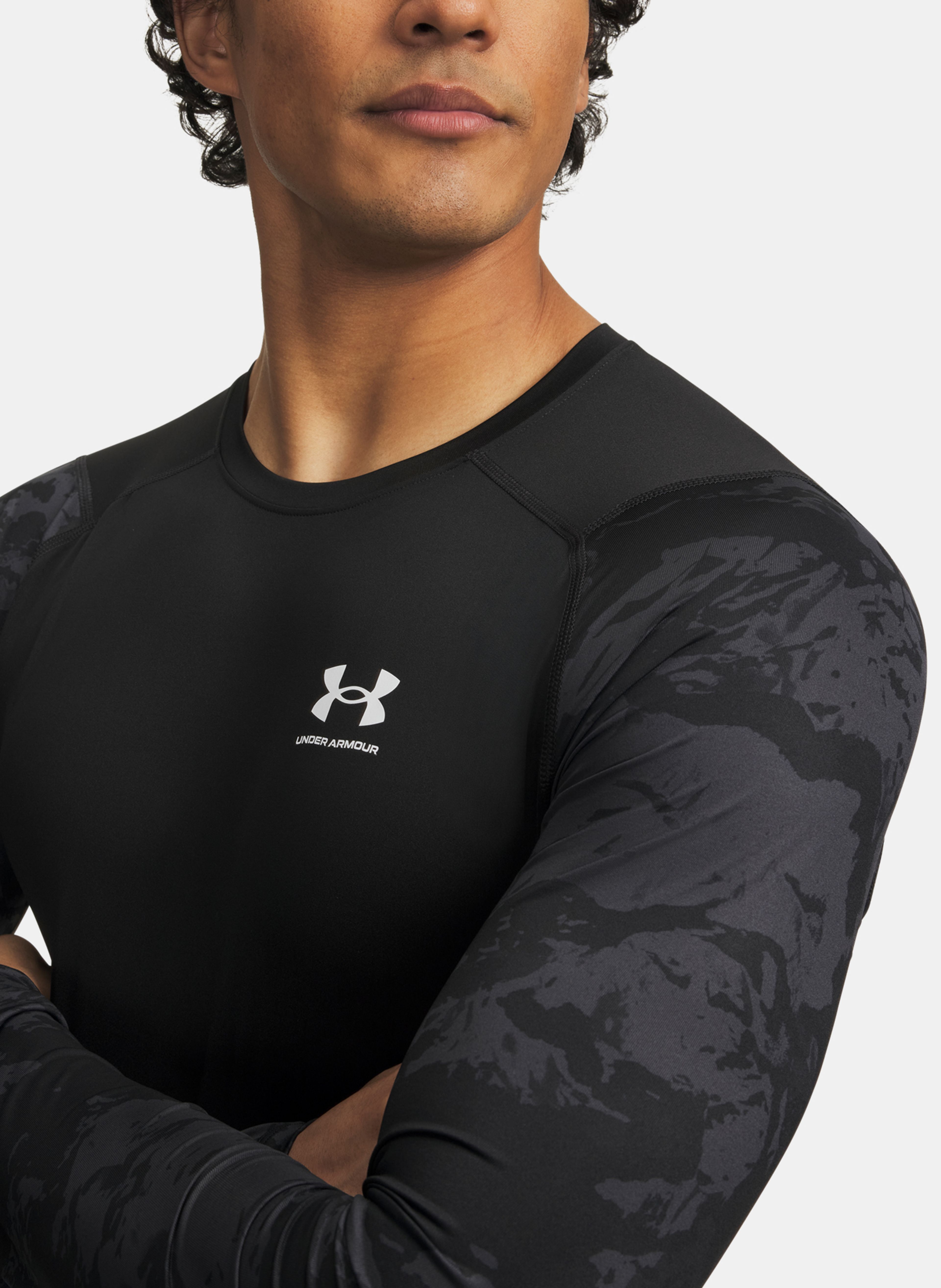 Pánske tričko Under Armour UA HG Armour Comp CB LS - 003