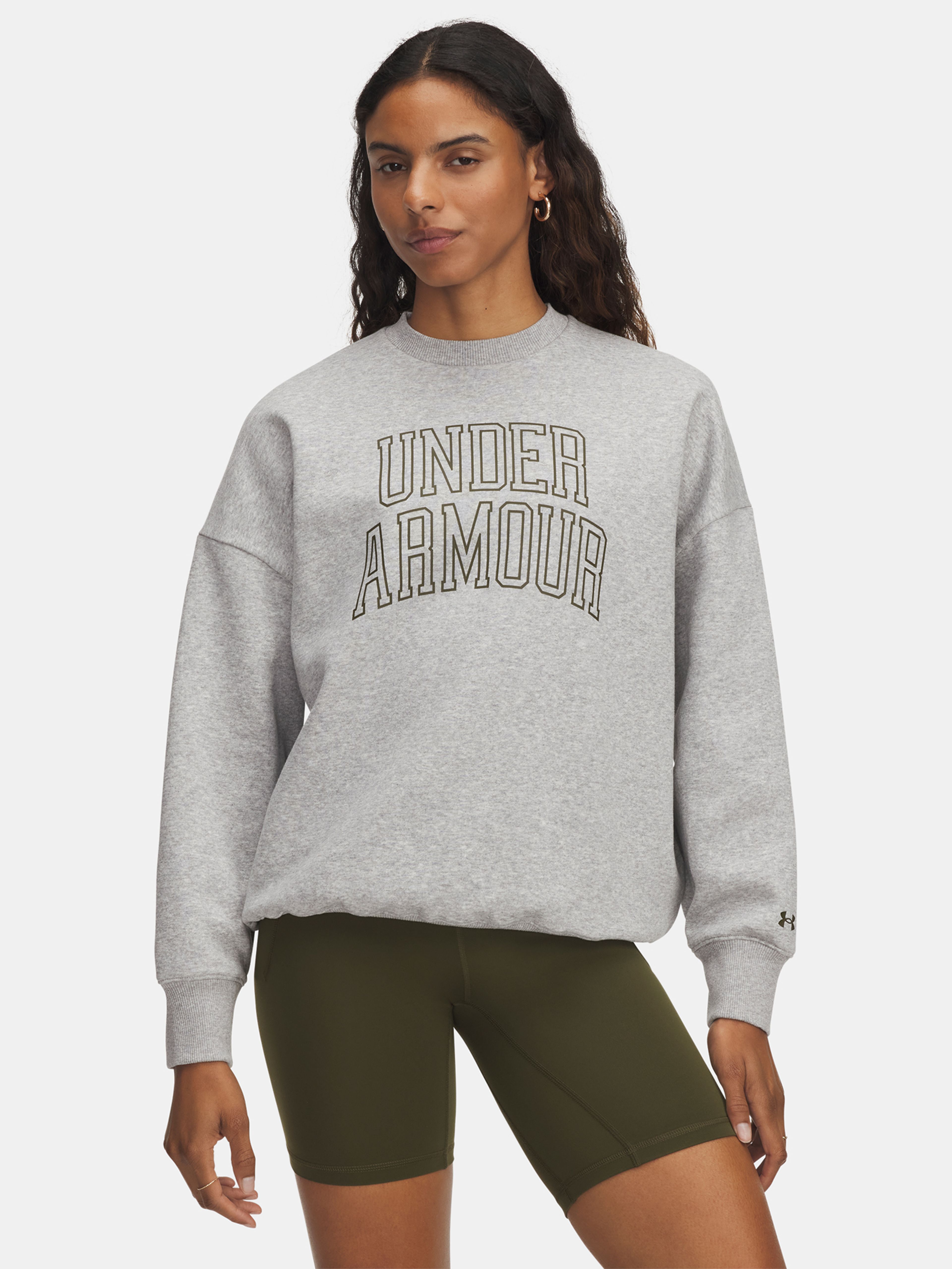 Moteriškas bliuzonas Under Armour Rival Flc OS Varsity Crew-GRY