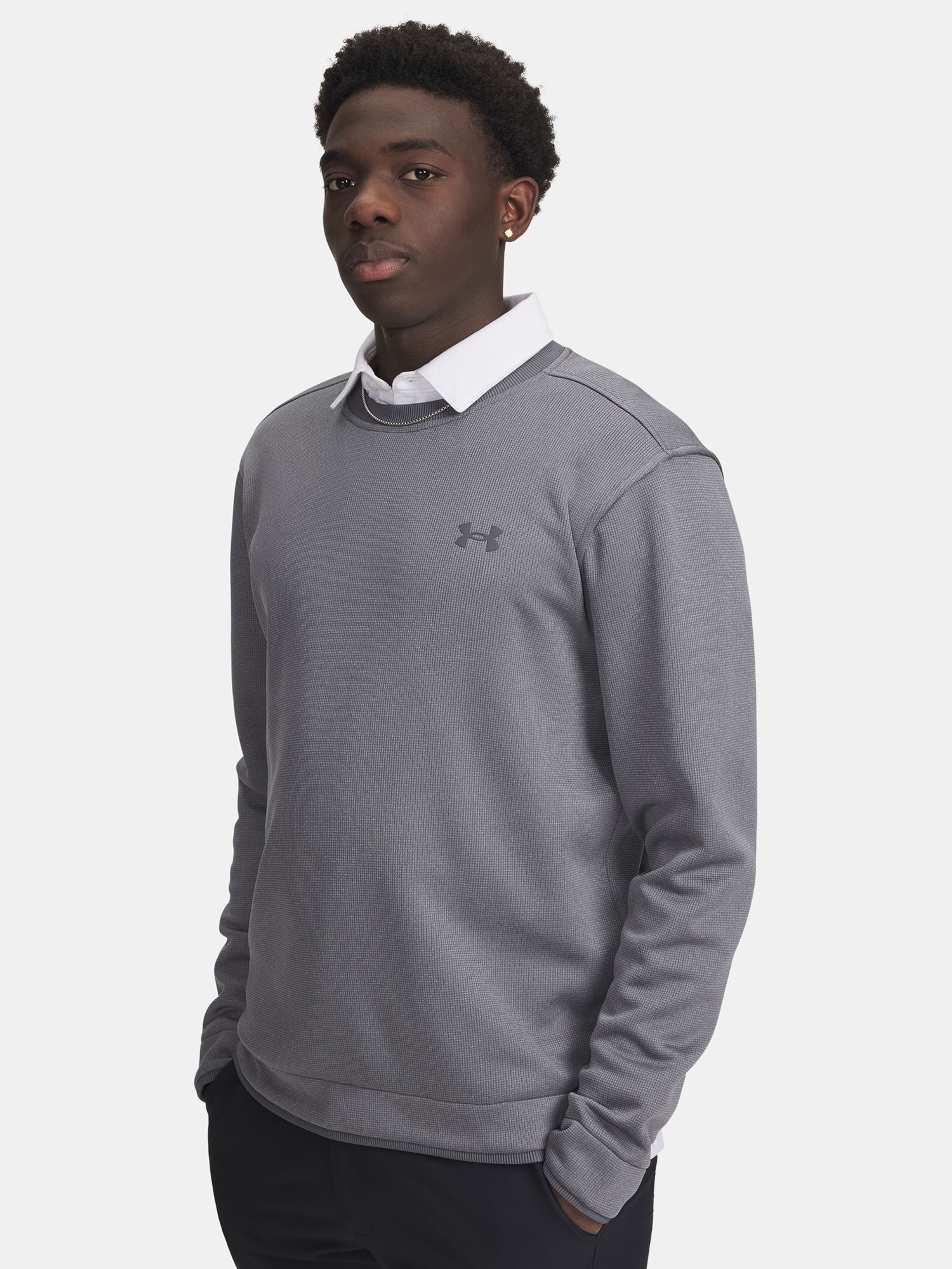 Pánska mikina Under Armour UA M Sweater Fleece Crew-GRY