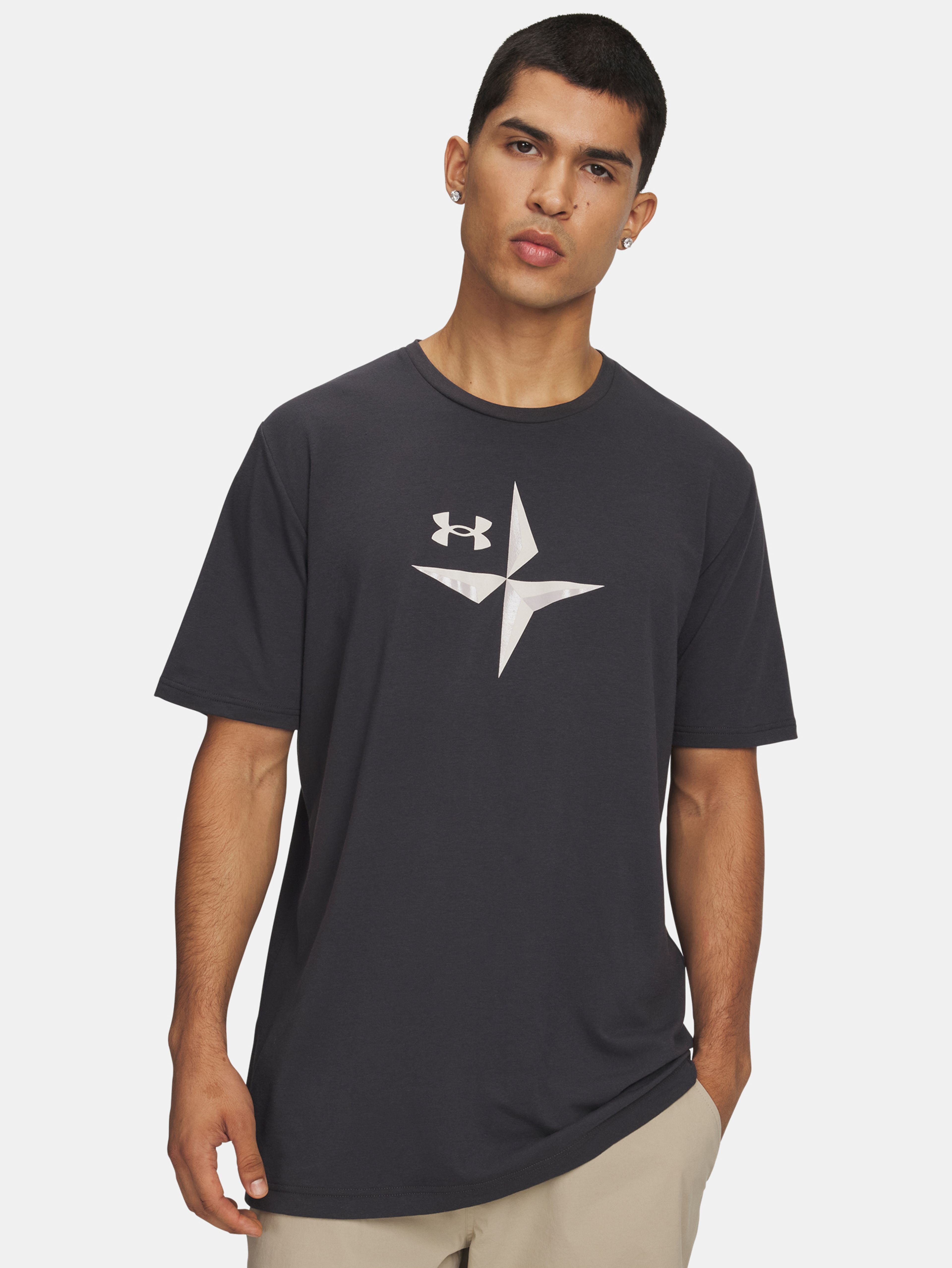 Pánské tričko Under Armour UA EXPLOR Graphic SS-GRY