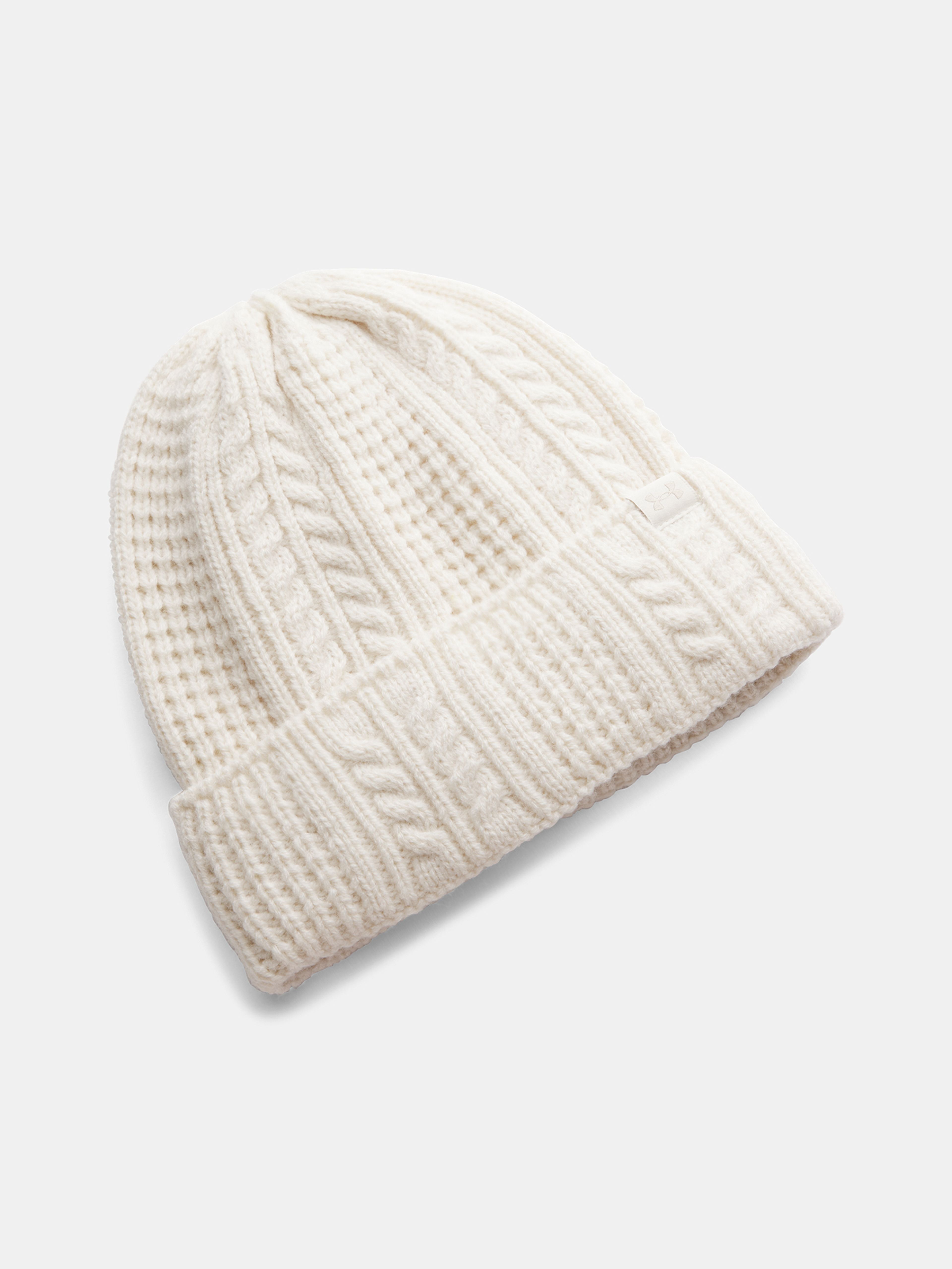 Dámska čiapka Under Armour W Halftime Cable Knit Beanie-BRN