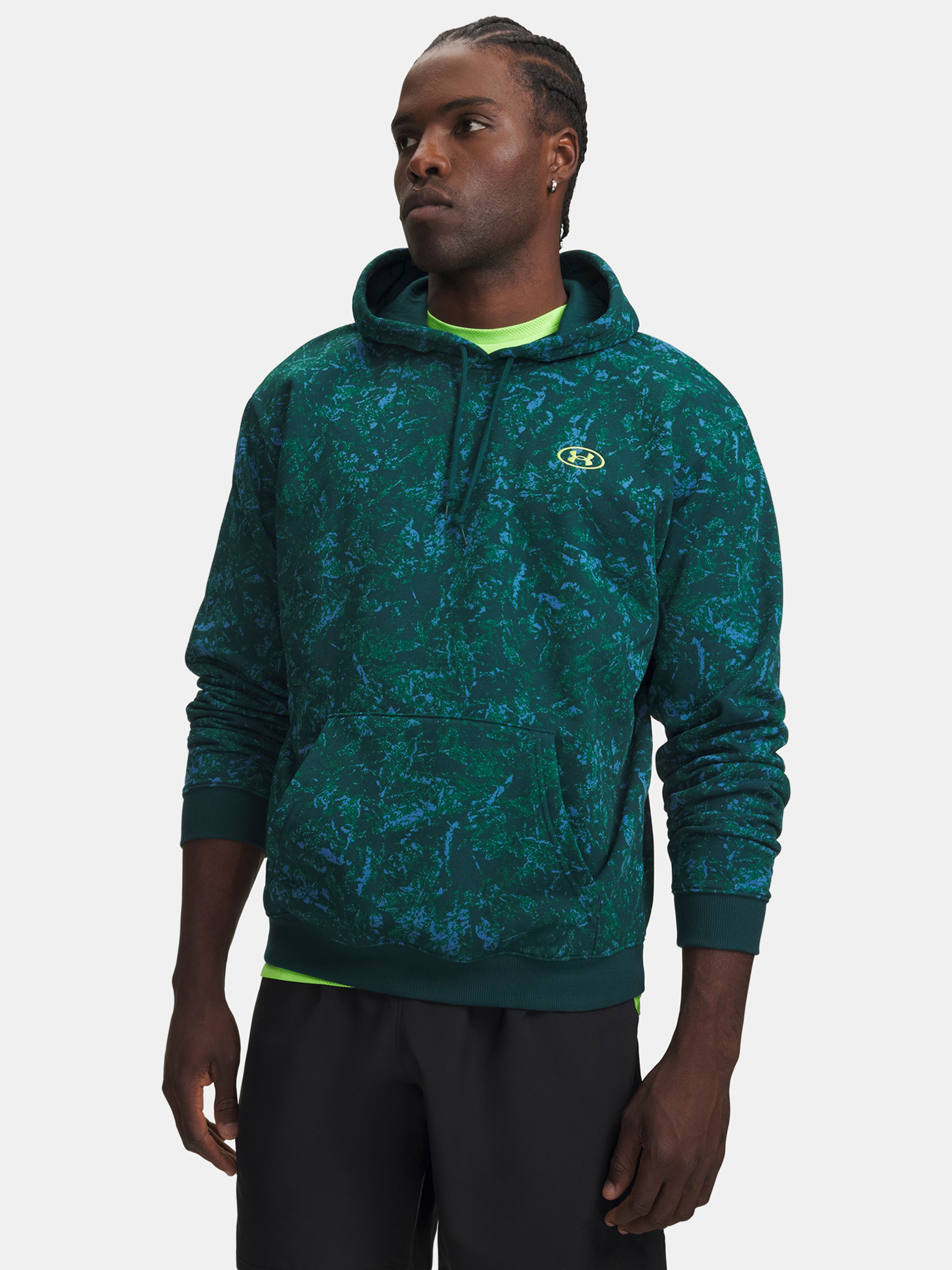 Férfi felső Under Armour UA Rival Flc Prtd Hoodie - 001
