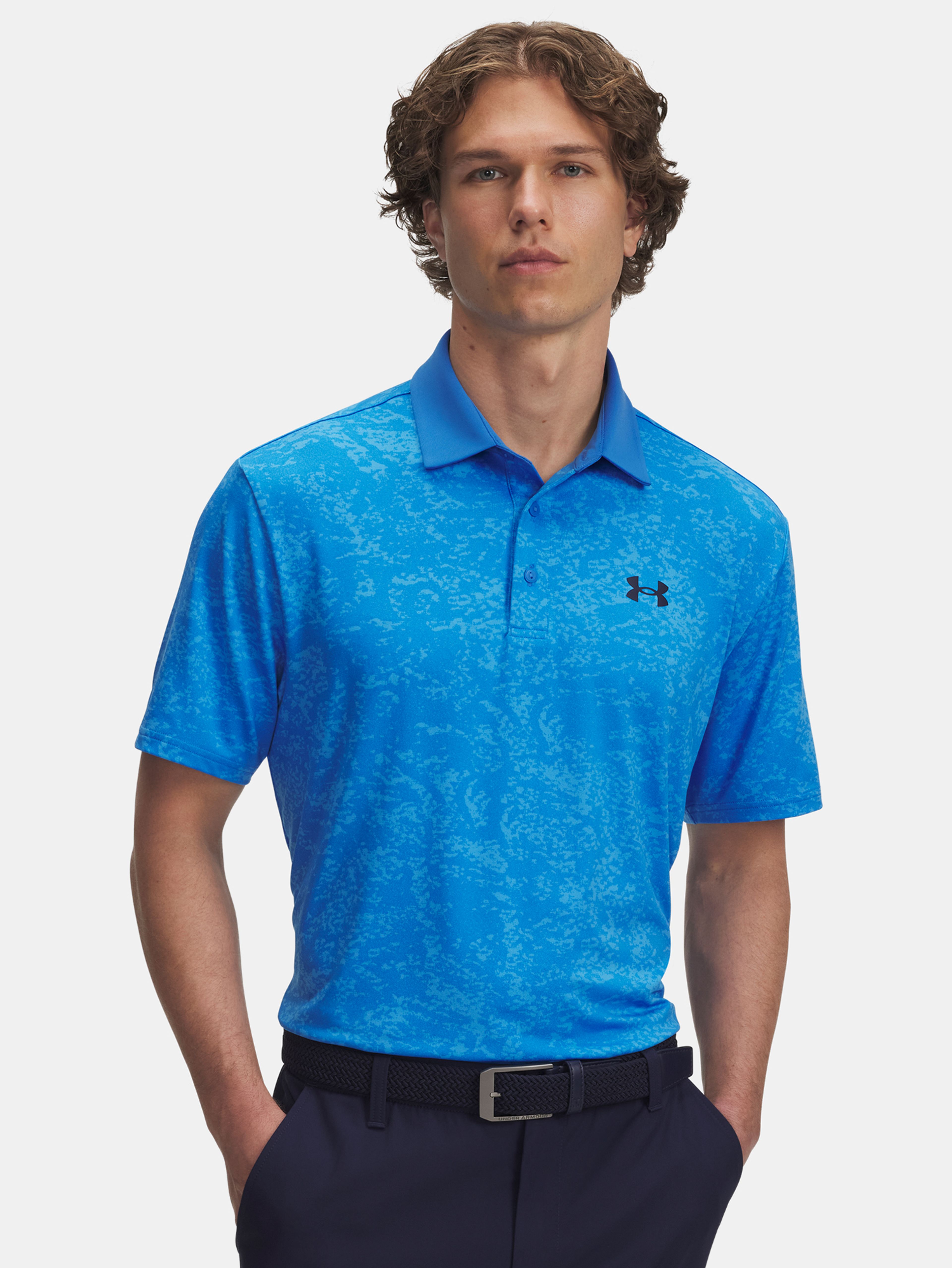 Pánske tričko Under Armour UA Playoff 3.0 Printed Polo-BLU