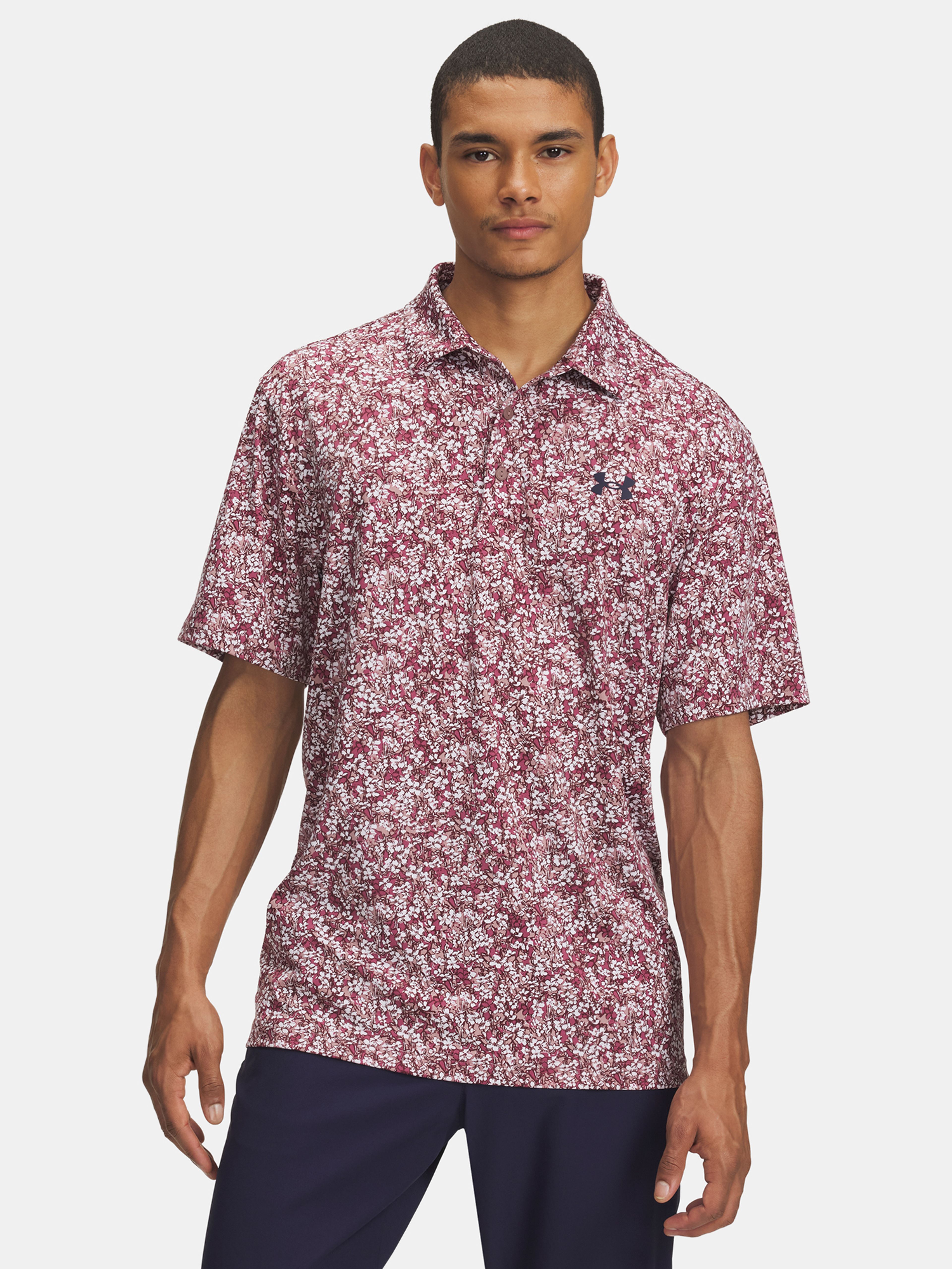 Férfi póló Under Armour UA Playoff 3.0 Printed Polo-PNK