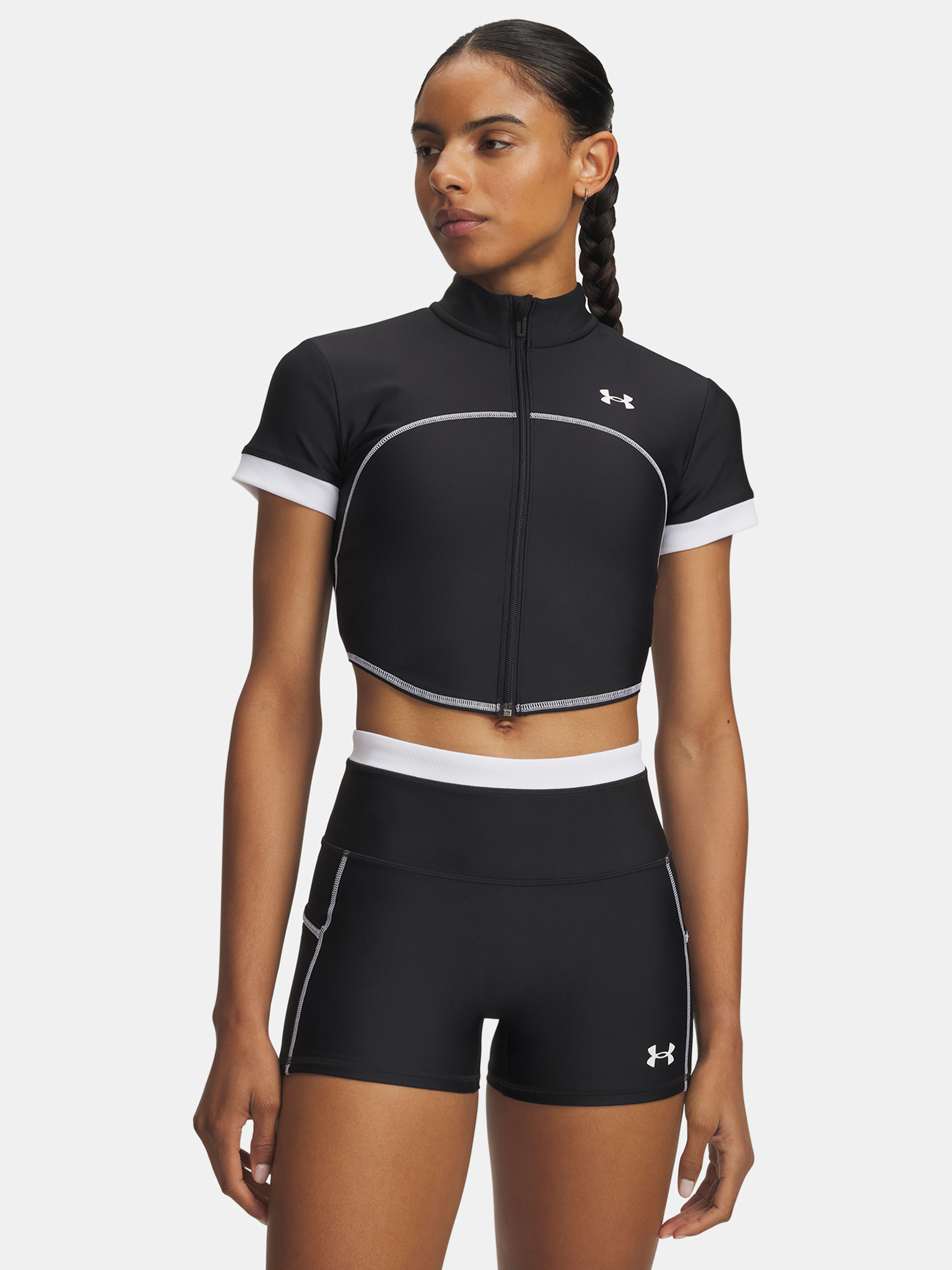 Naiste t-särk Under Armour UA HeatGear Novelty SS FZ - 001