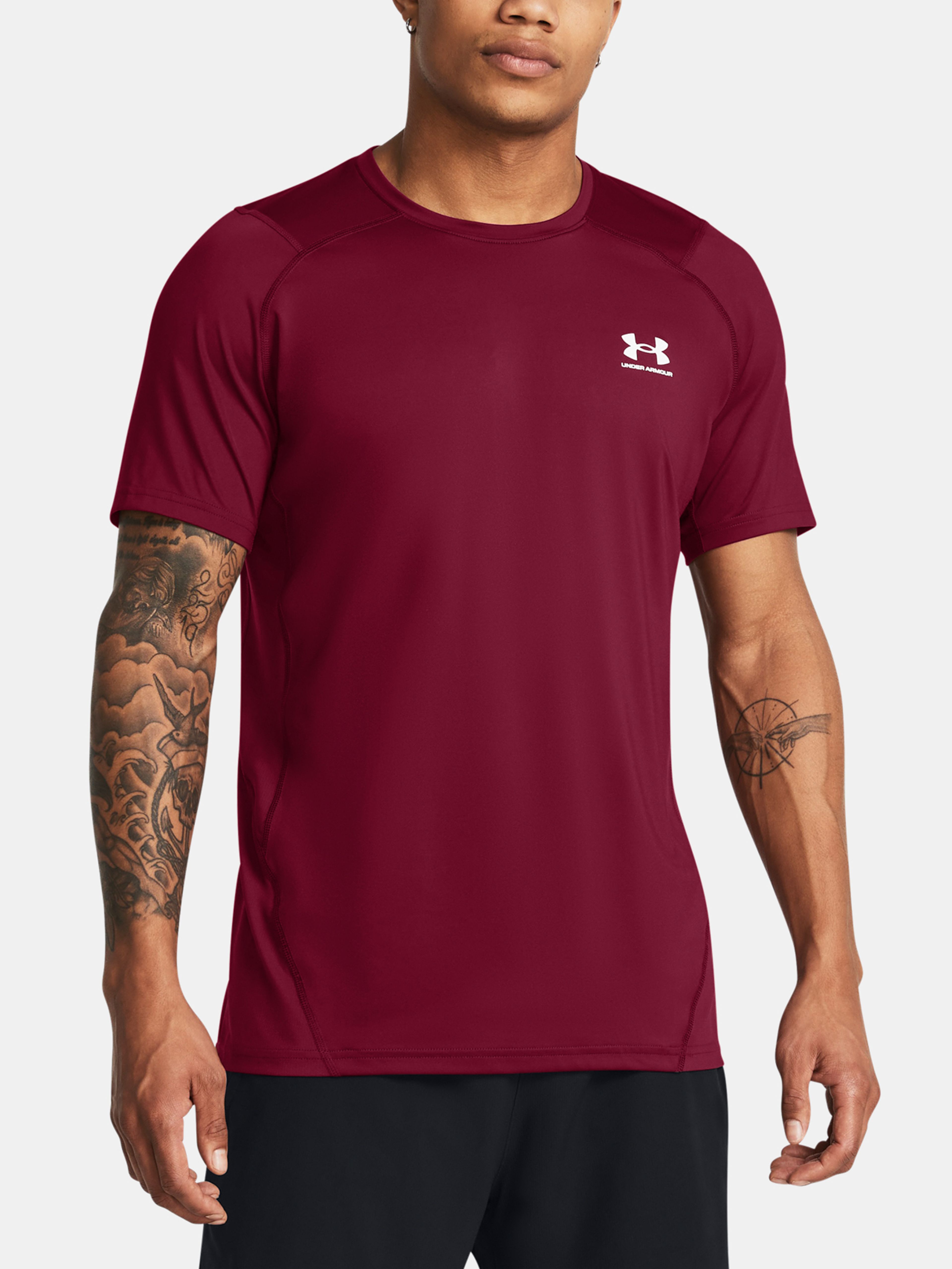 Férfi póló Under Armour UA HG Armour Fitted SS-RED