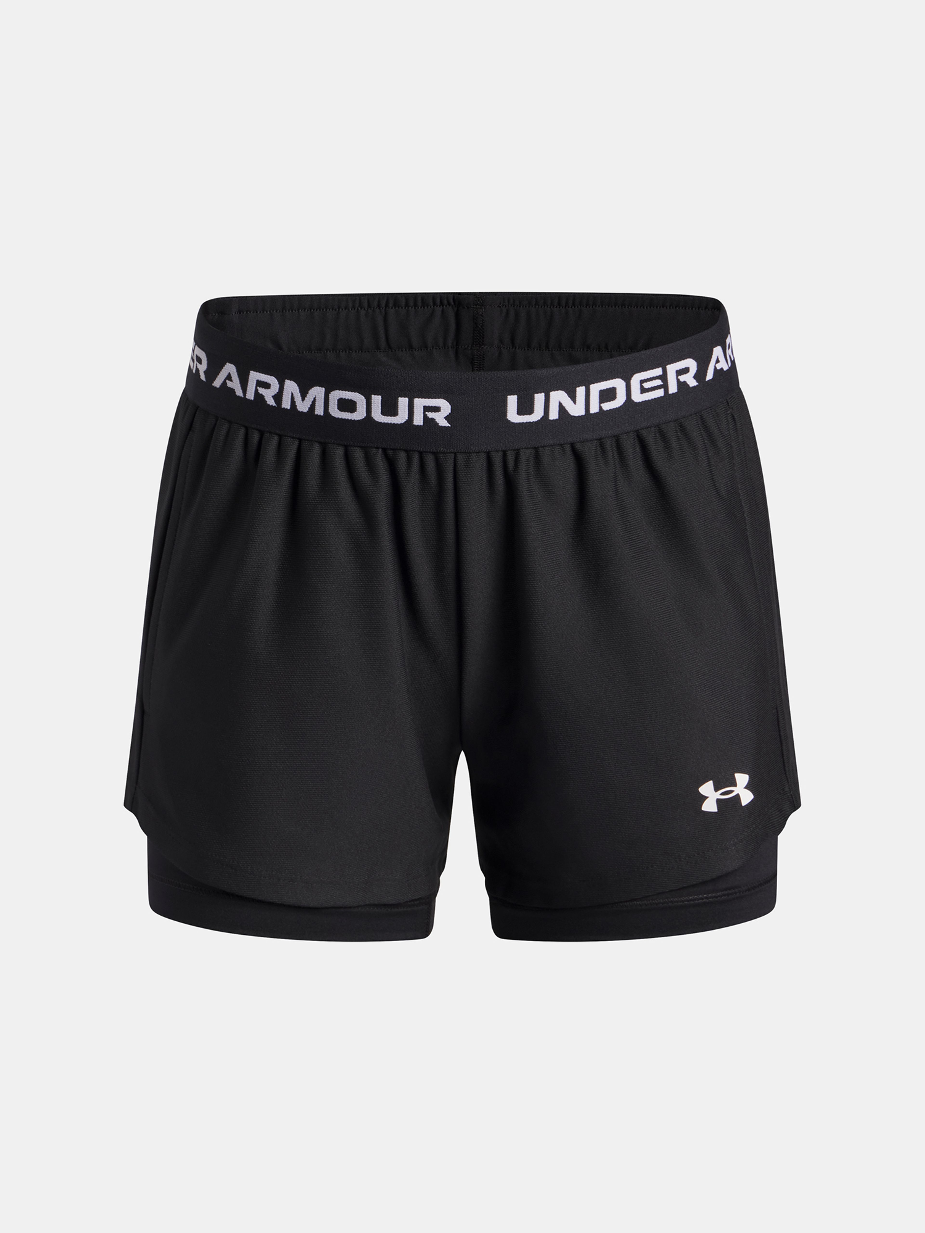 Lány rövidnadrágok Under Armour UA Tech Play Up 2n1 Short-BLK