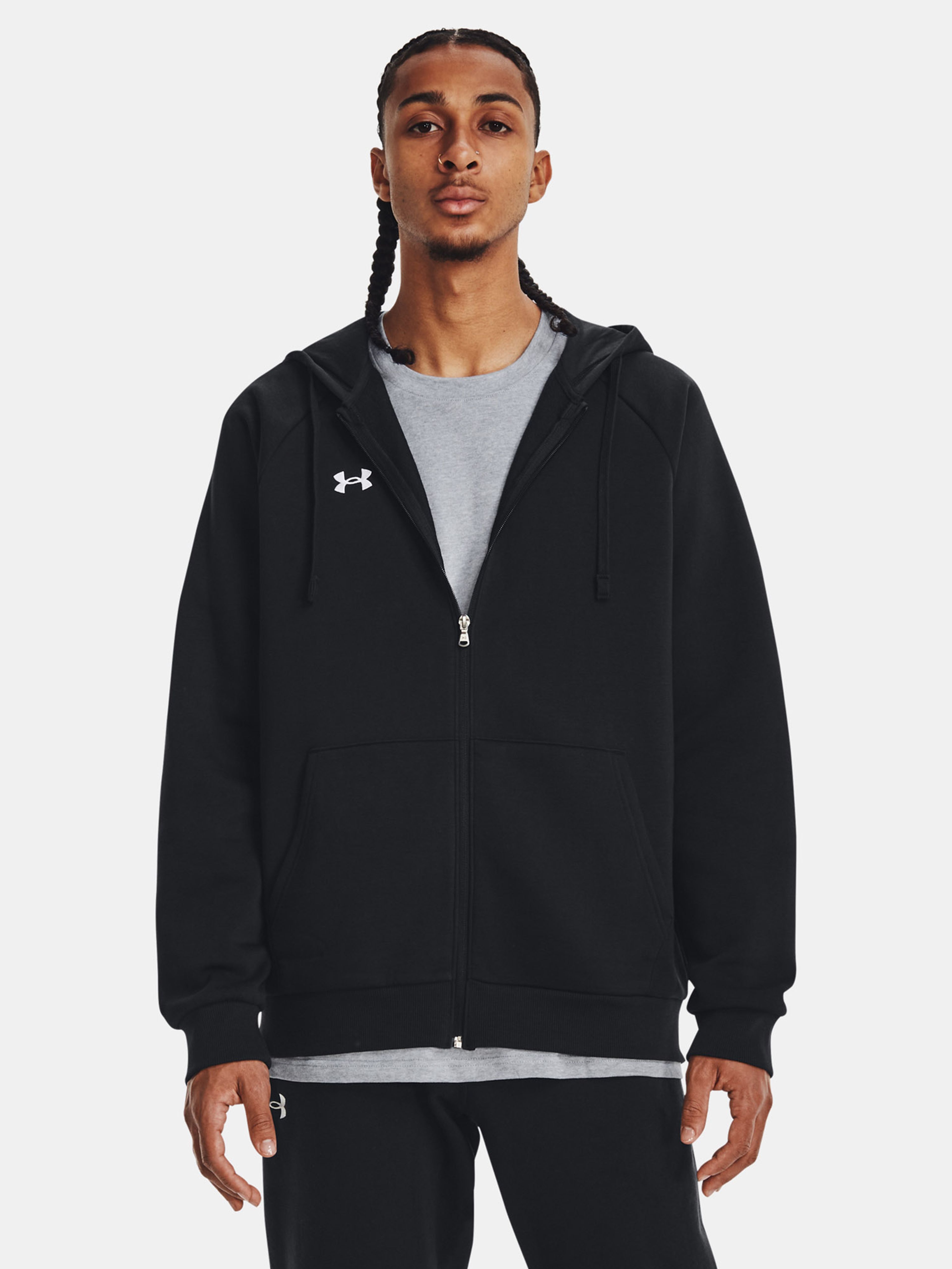 Meeste dressipluus Under Armour UA Rival Fleece FZ Hoodie