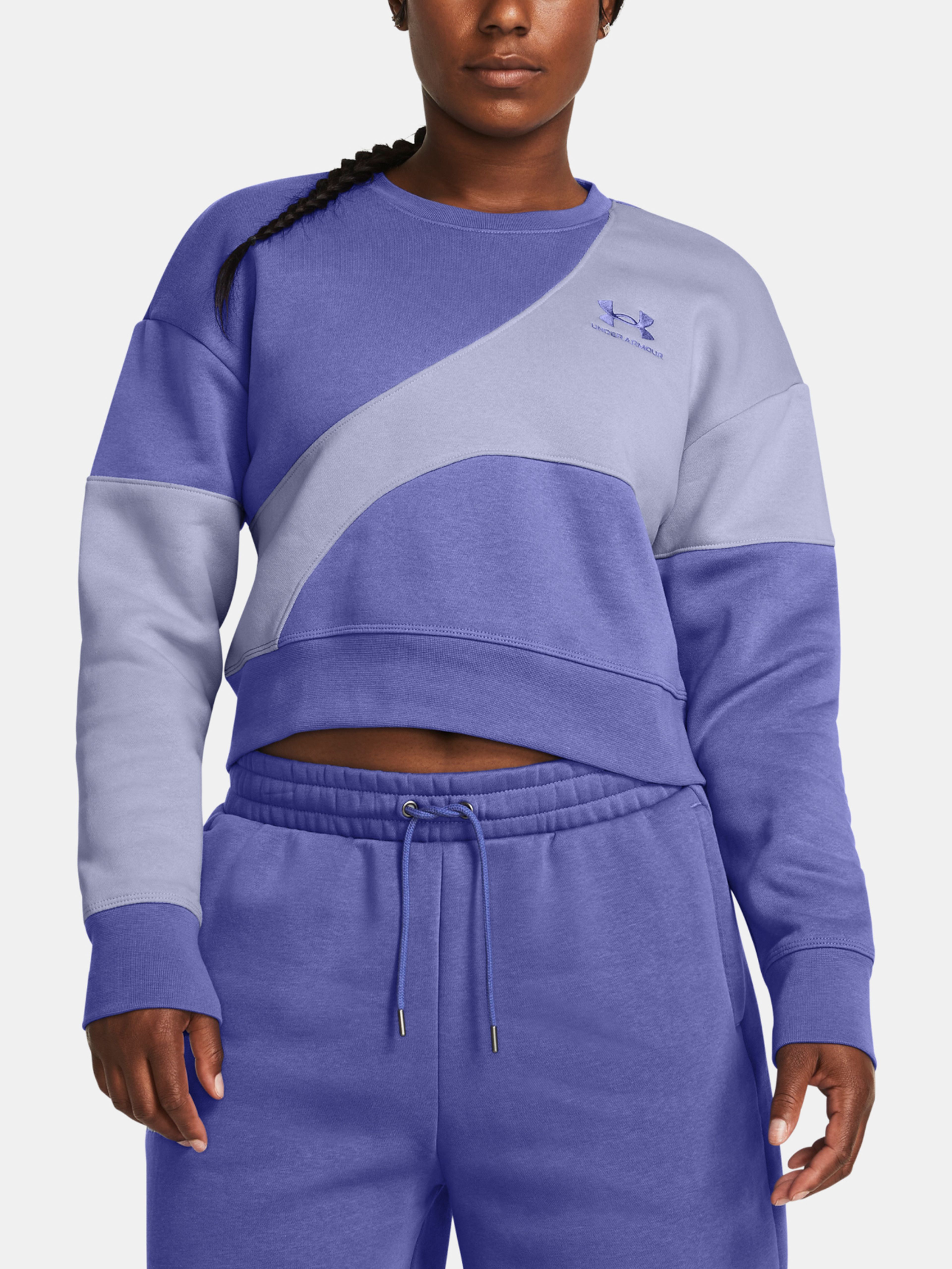 Női felső Under Armour Essential Fleece Crop Crew