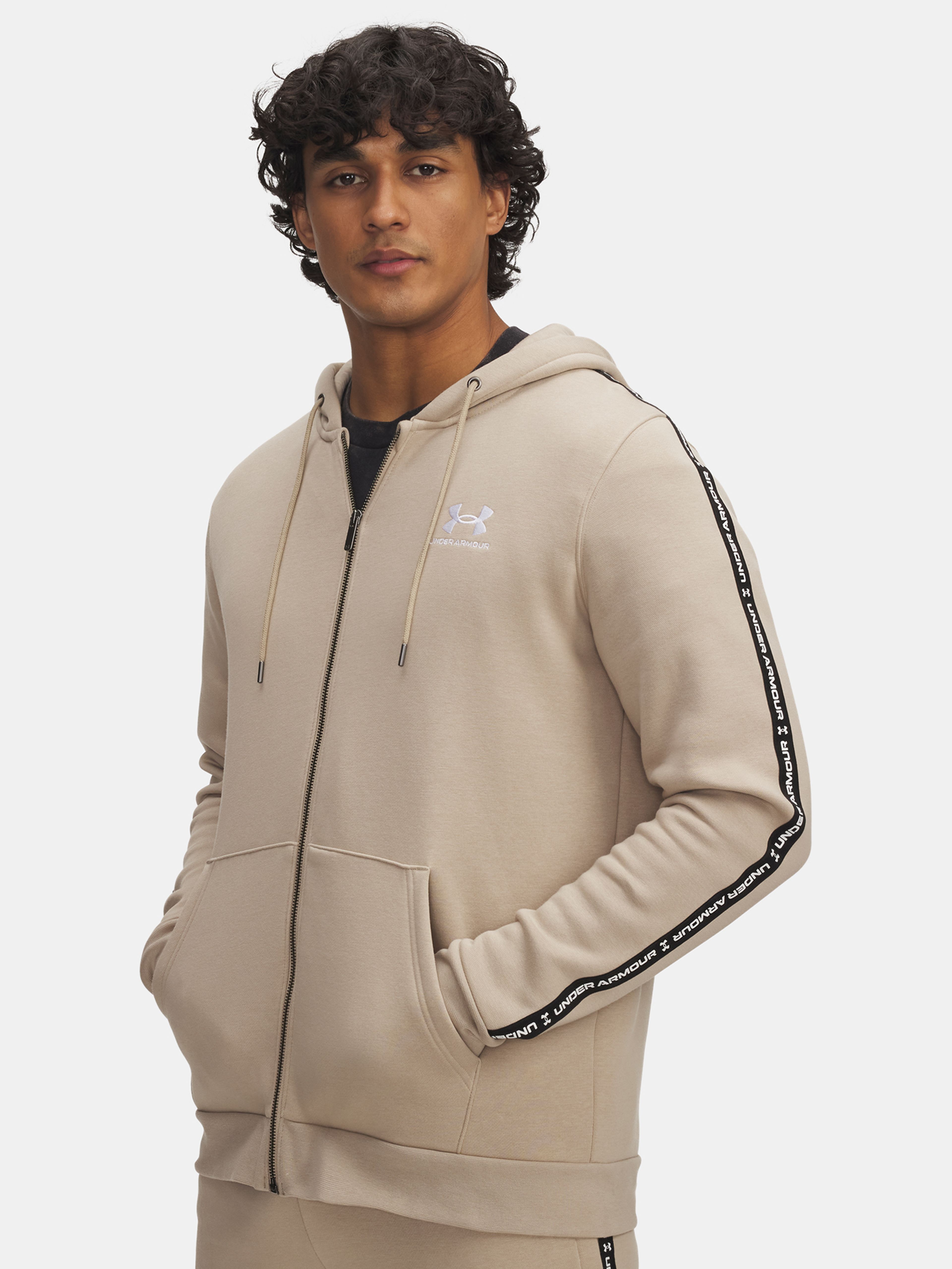Vyriškas bliuzonas Under Armour UA Icon Fleece FZ Taping-BRN