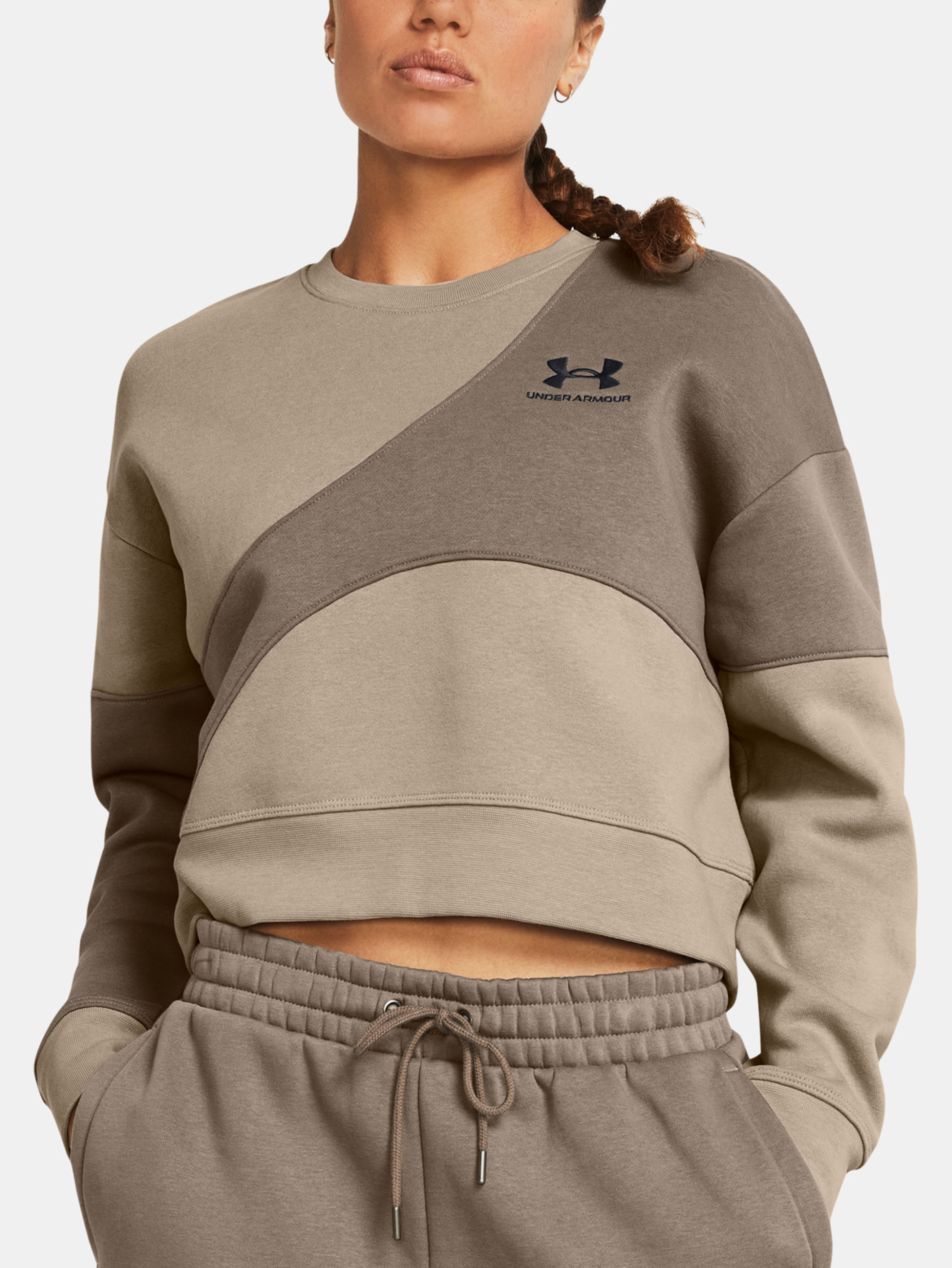 Dámska mikina Under Armour Essential Fleece Crop Crew