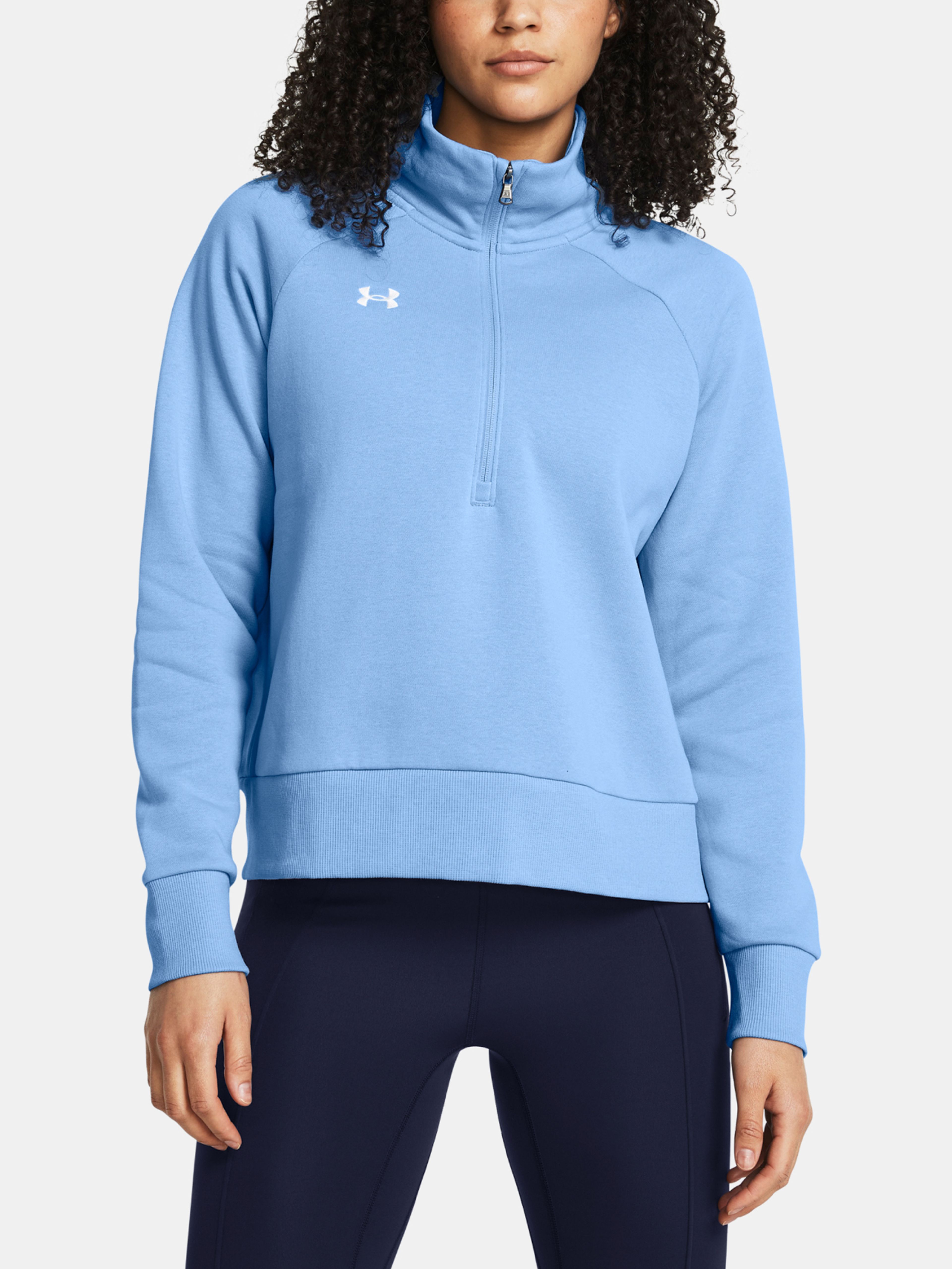 Női felső Under Armour UA Rival Fleece HZ-BLU