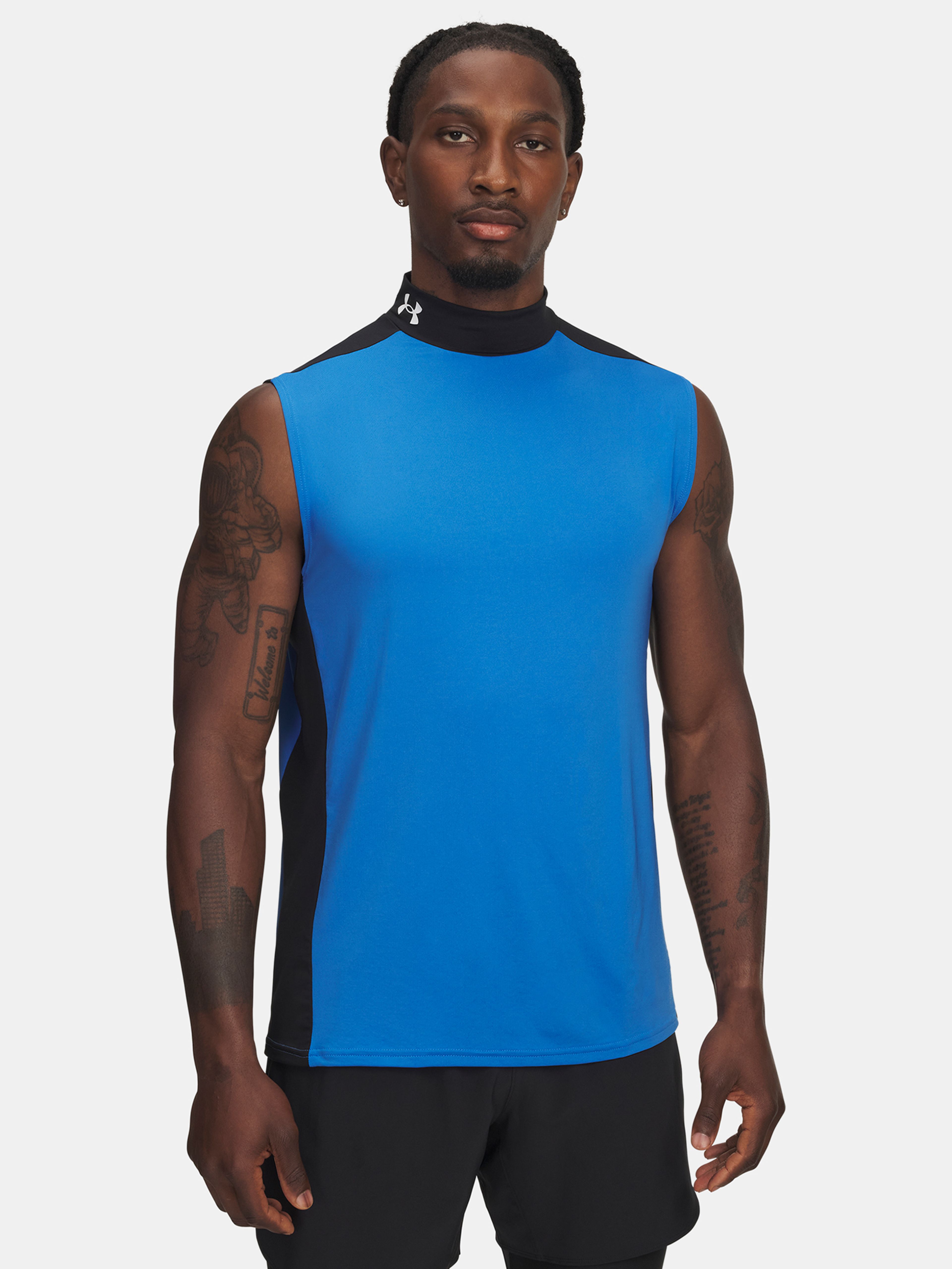 Férfi atlétatrikó Under Armour UA HG Wordmark SL-BLU