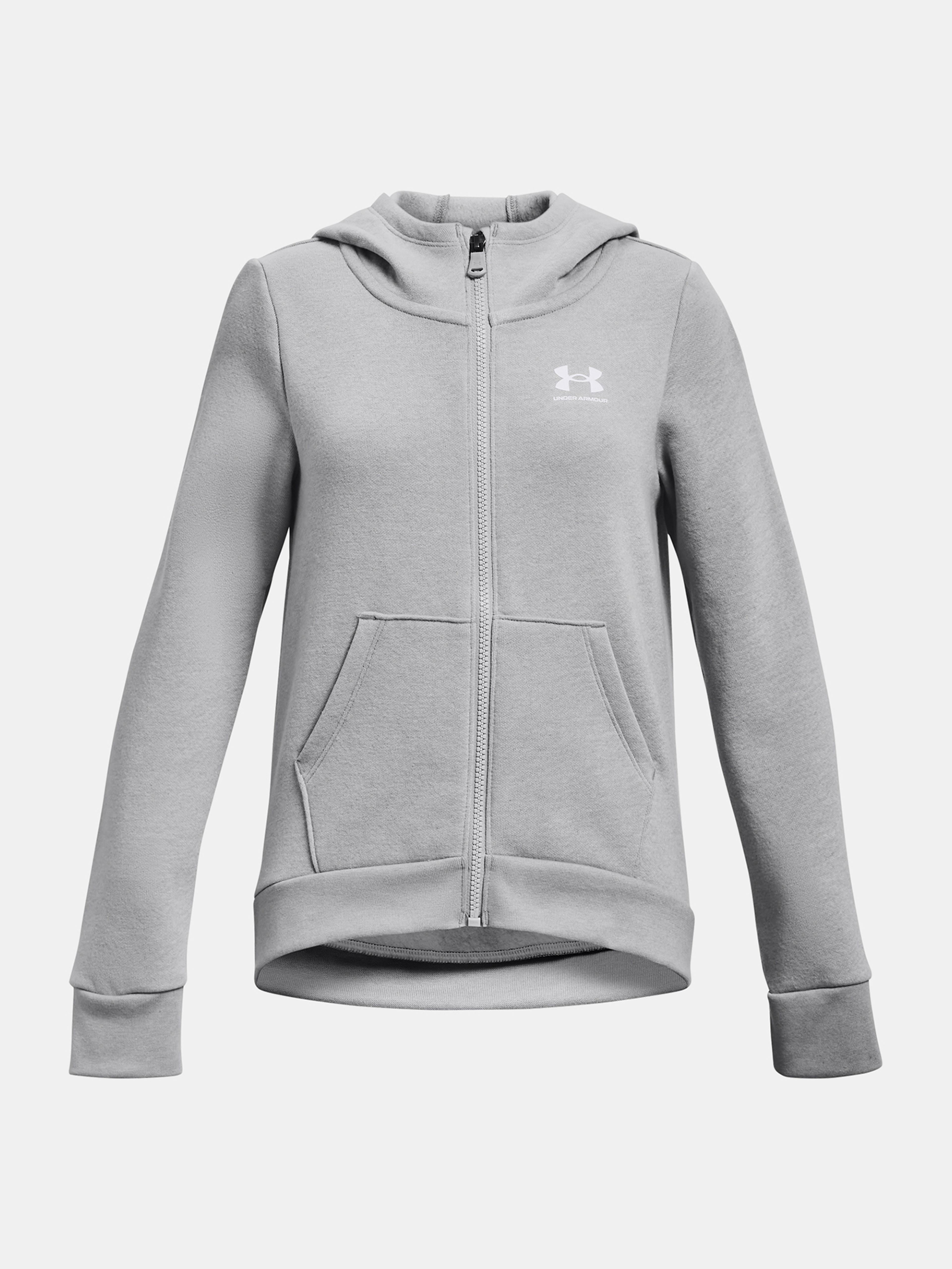 Dekliški pulover Under Armour Rival Fleece LU FZ Hoodie-GRY