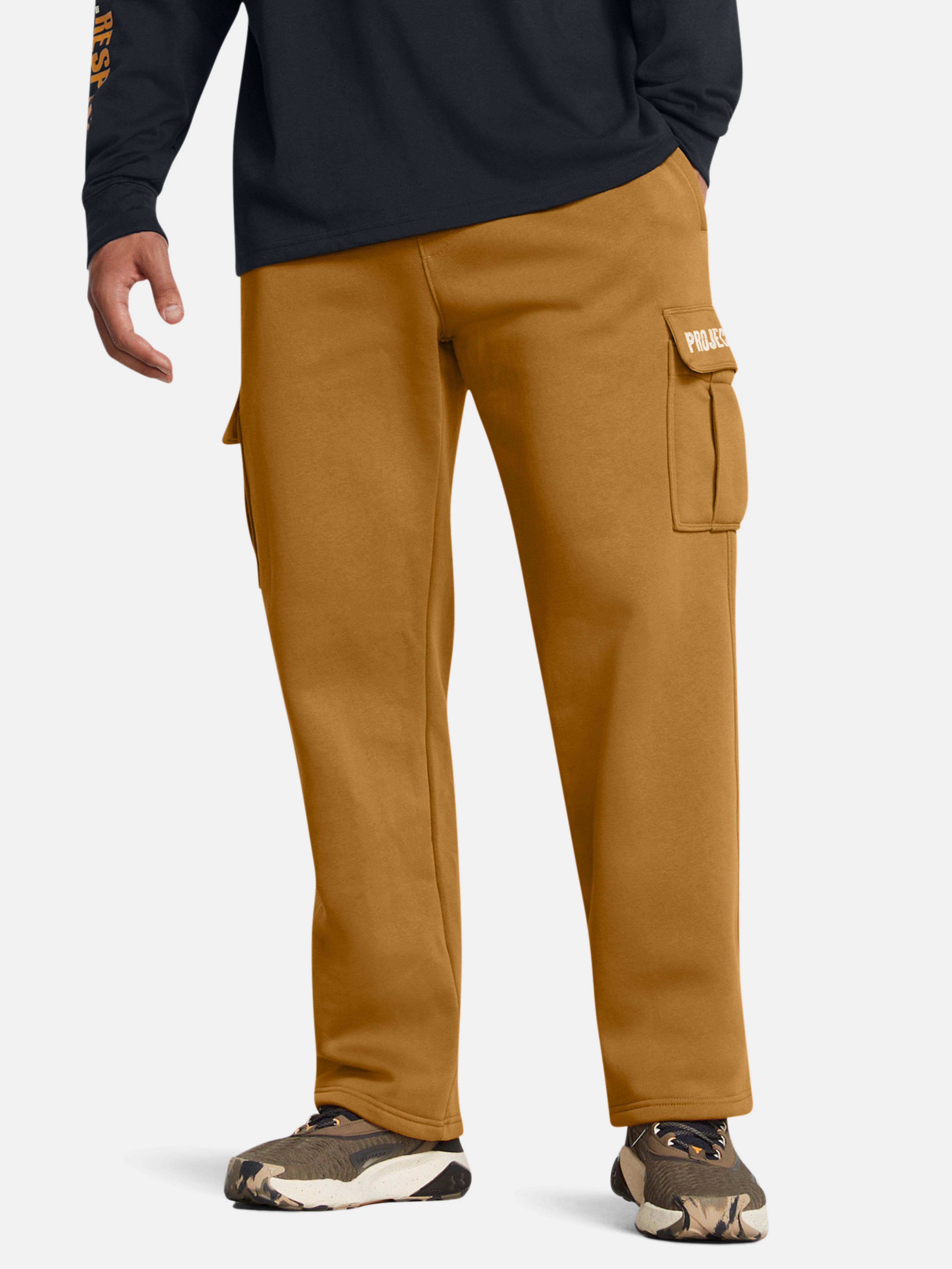 Moške trenirke Under Armour Pjt Rck Icon Flc Pant Tools-YLW