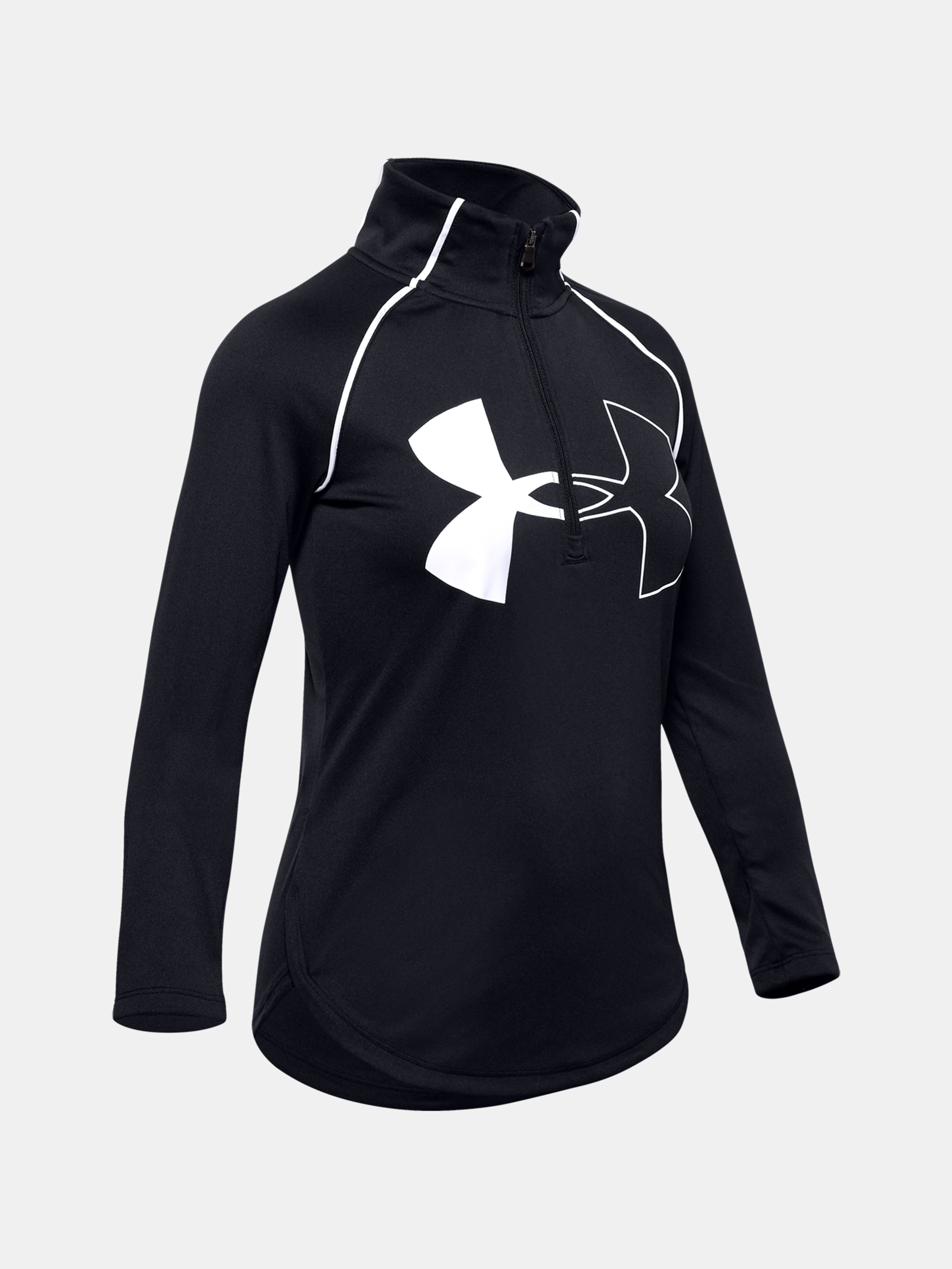 Dívčí tričko Under Armour Tech Graphic Big Logo 1/2 Zip
