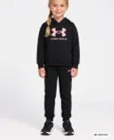 Lány szett Under Armour UA RIVAL PULLOVER SET-Fekete - 001