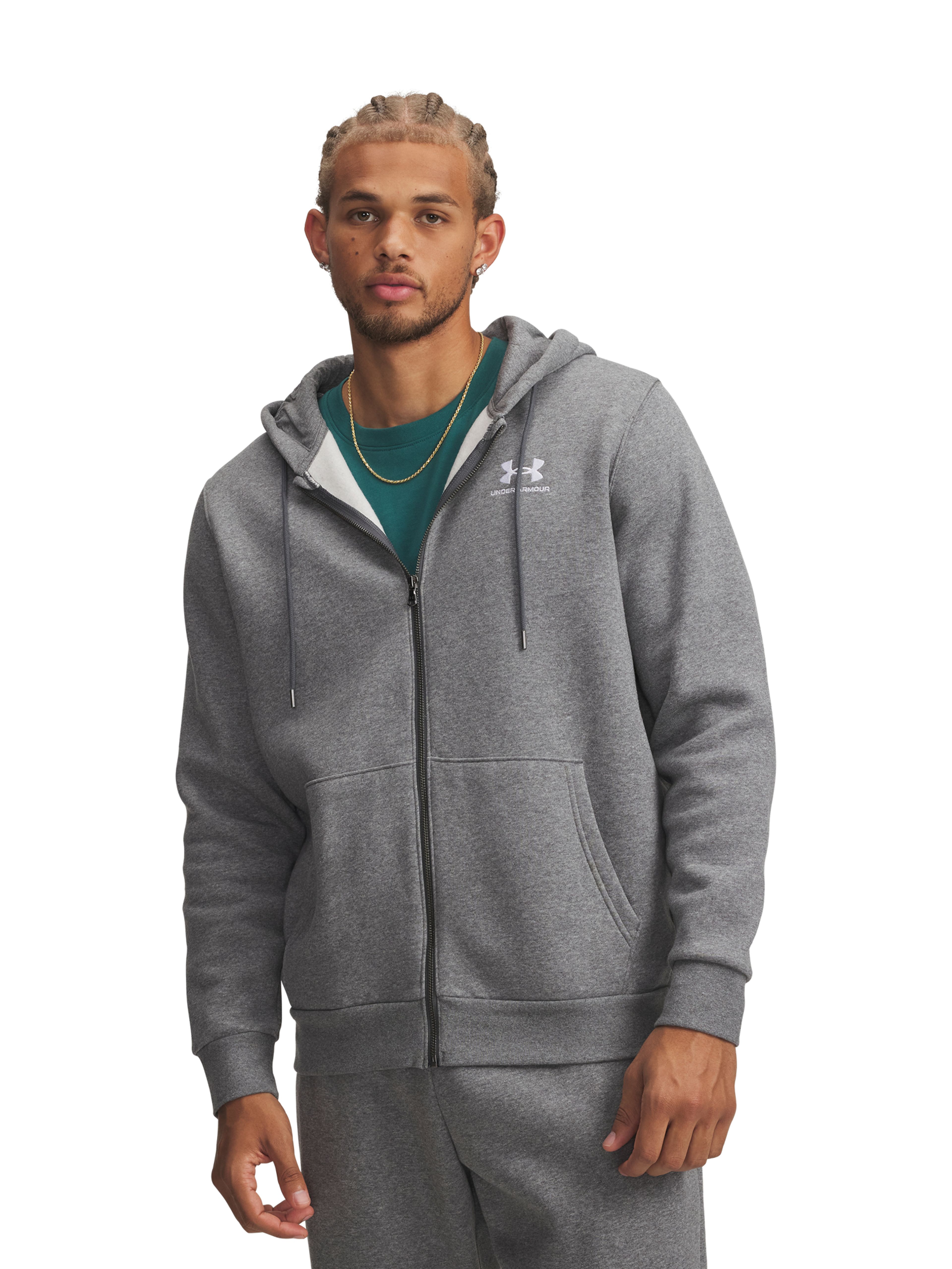 Pánská mikina Under Armour UA Essential Fleece FZ Hood