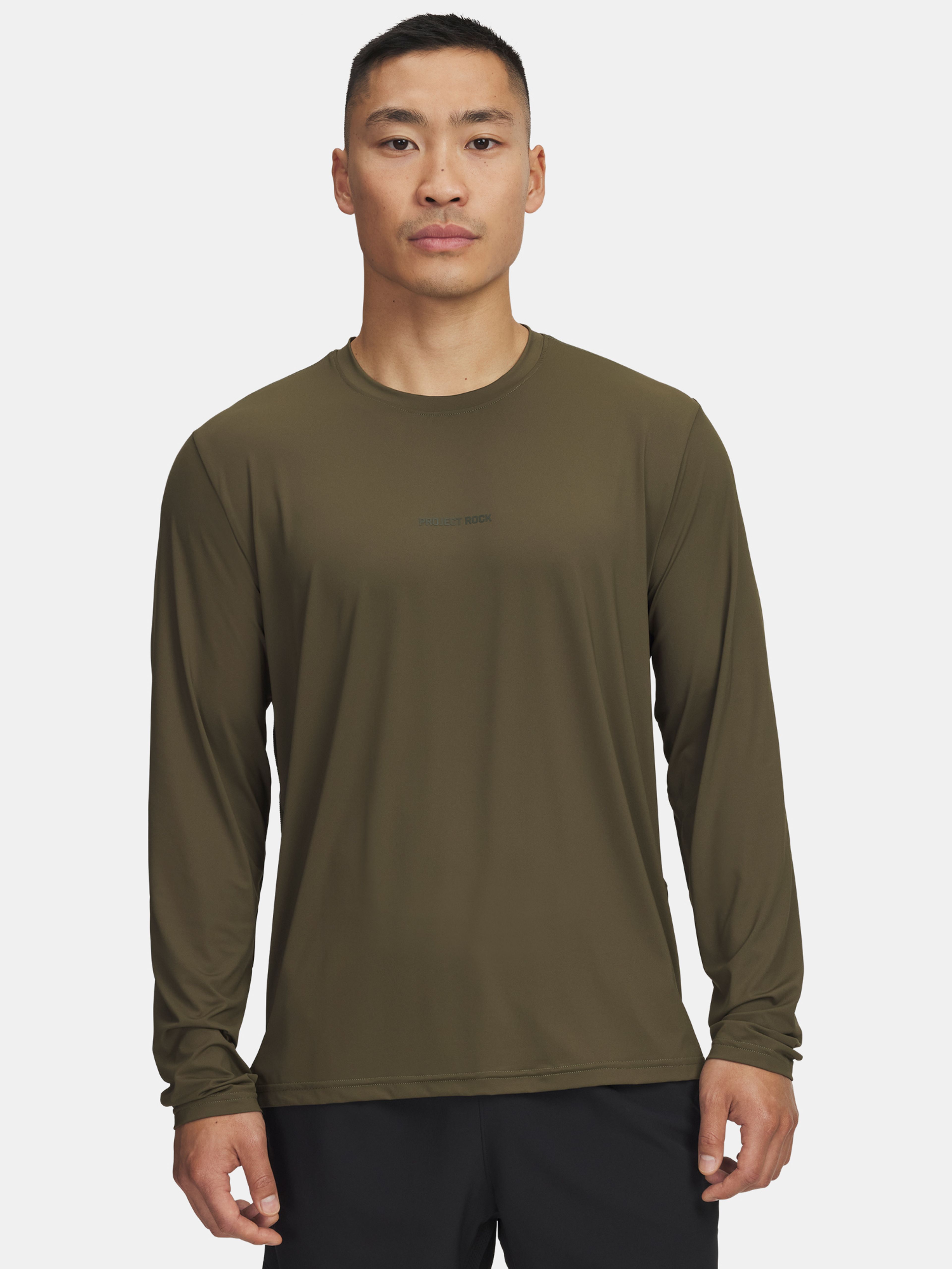 Férfi póló Under Armour Pjt Rck Iso Chill LS-GRN