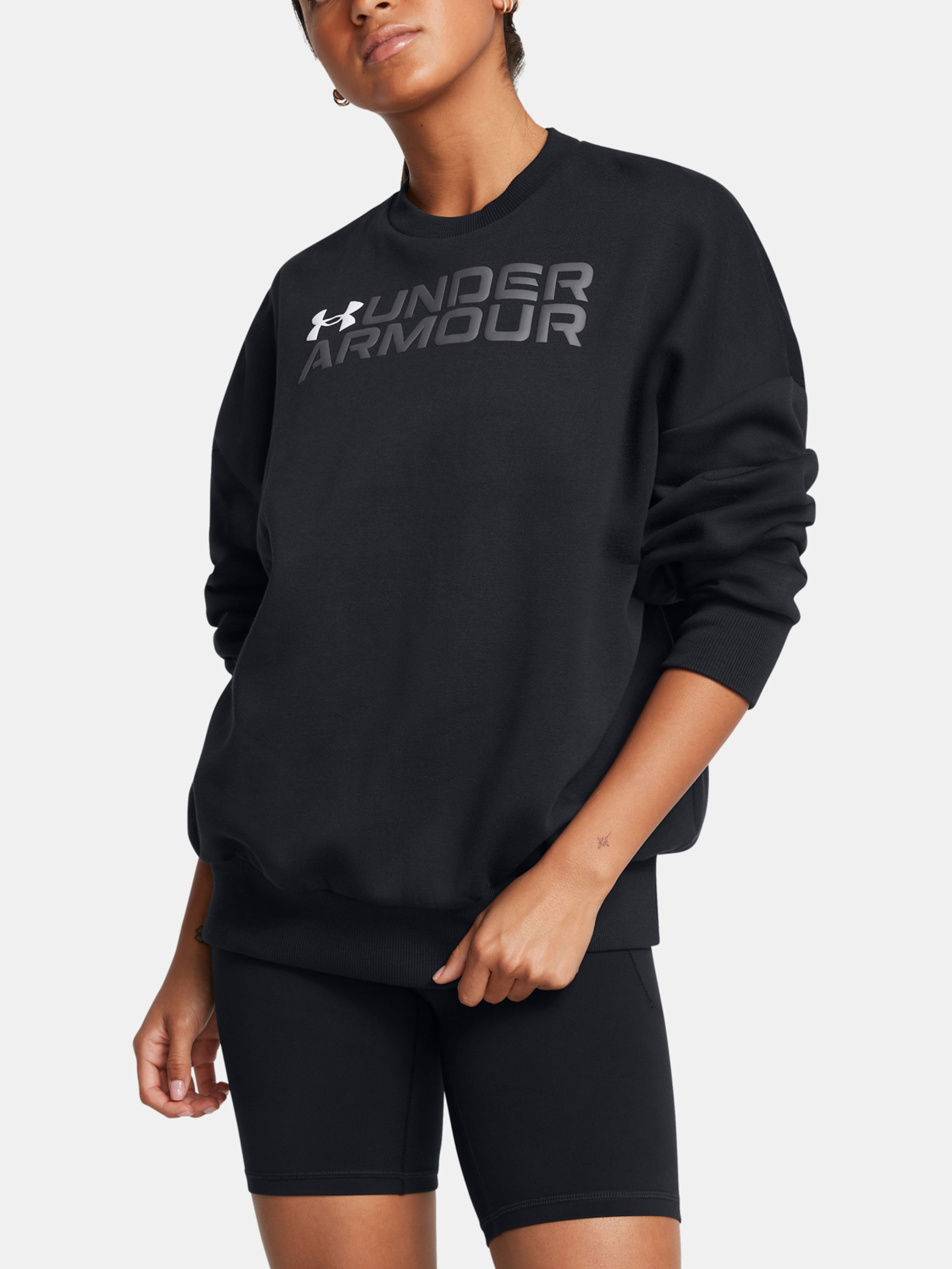 Ženski pulover Under Armour Rival Fleece WordmarkOS Crew