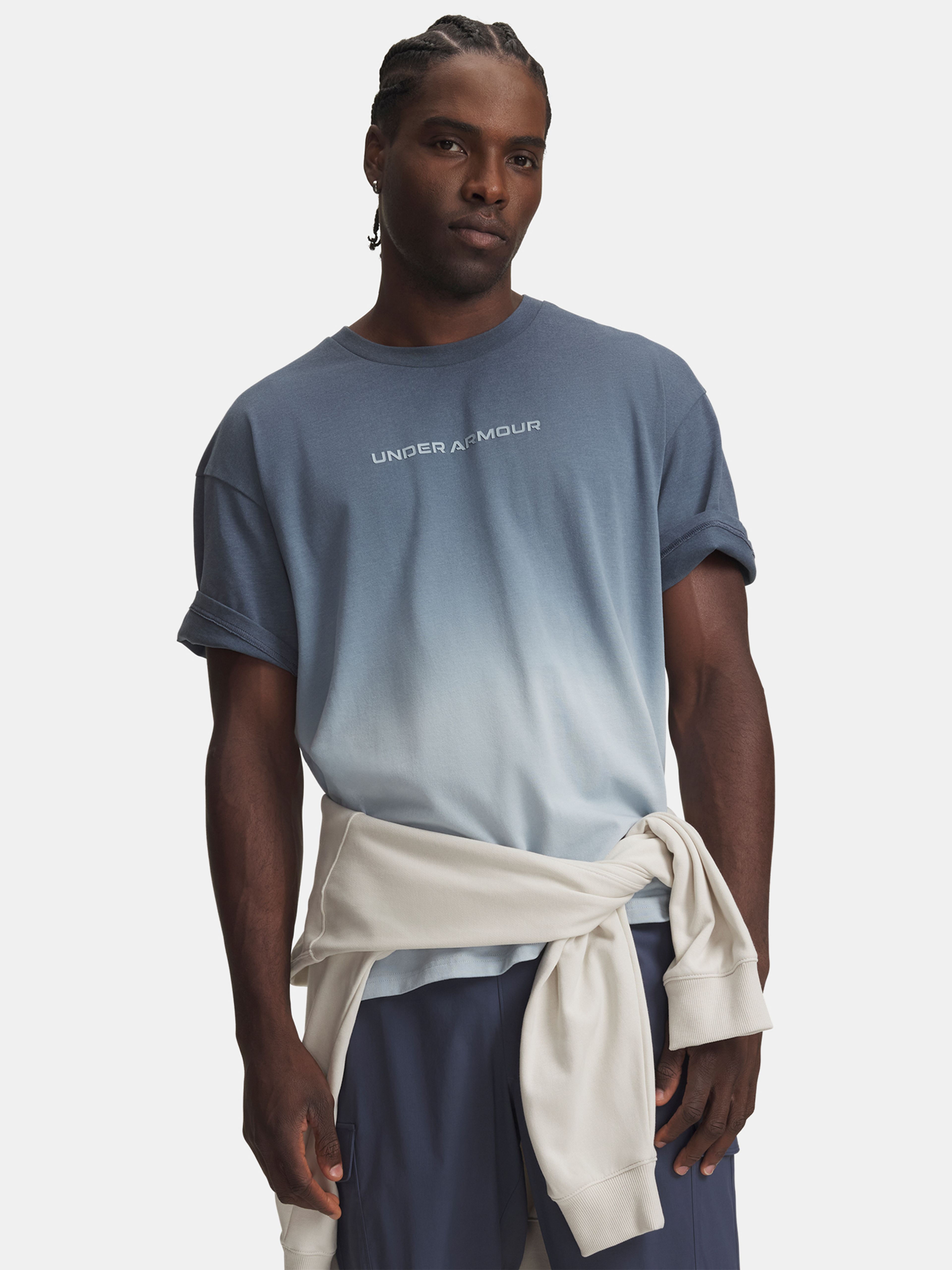 Pánske tričko Under Armour UA M HWT GRADIENT SS - 001