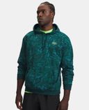 Férfi felső Under Armour UA Rival Flc Prtd Hoodie-Zöld - 002