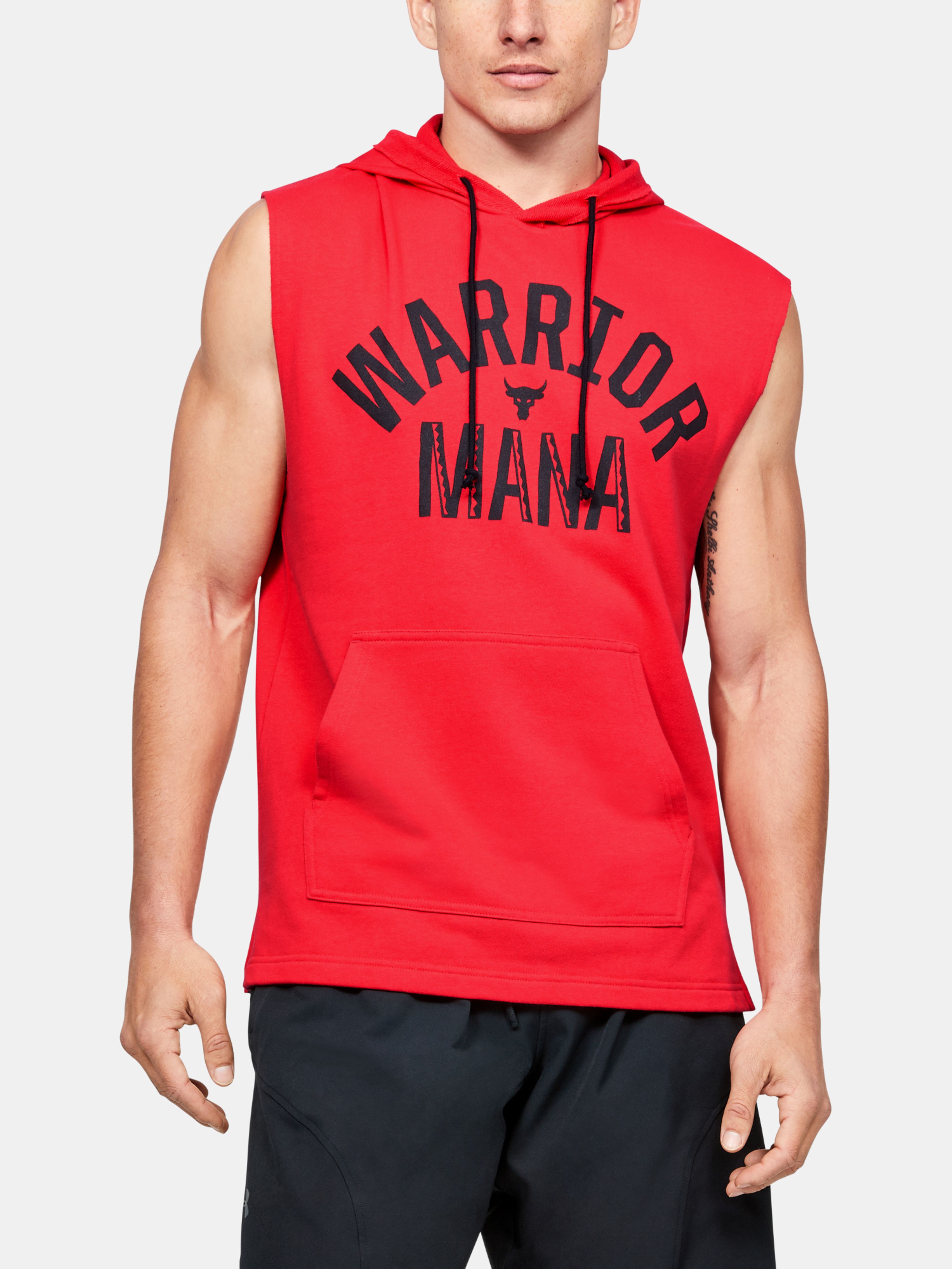Meeste dressipluus bez rukávů Under Armour Pjt Rock Terry Sl Hoodie