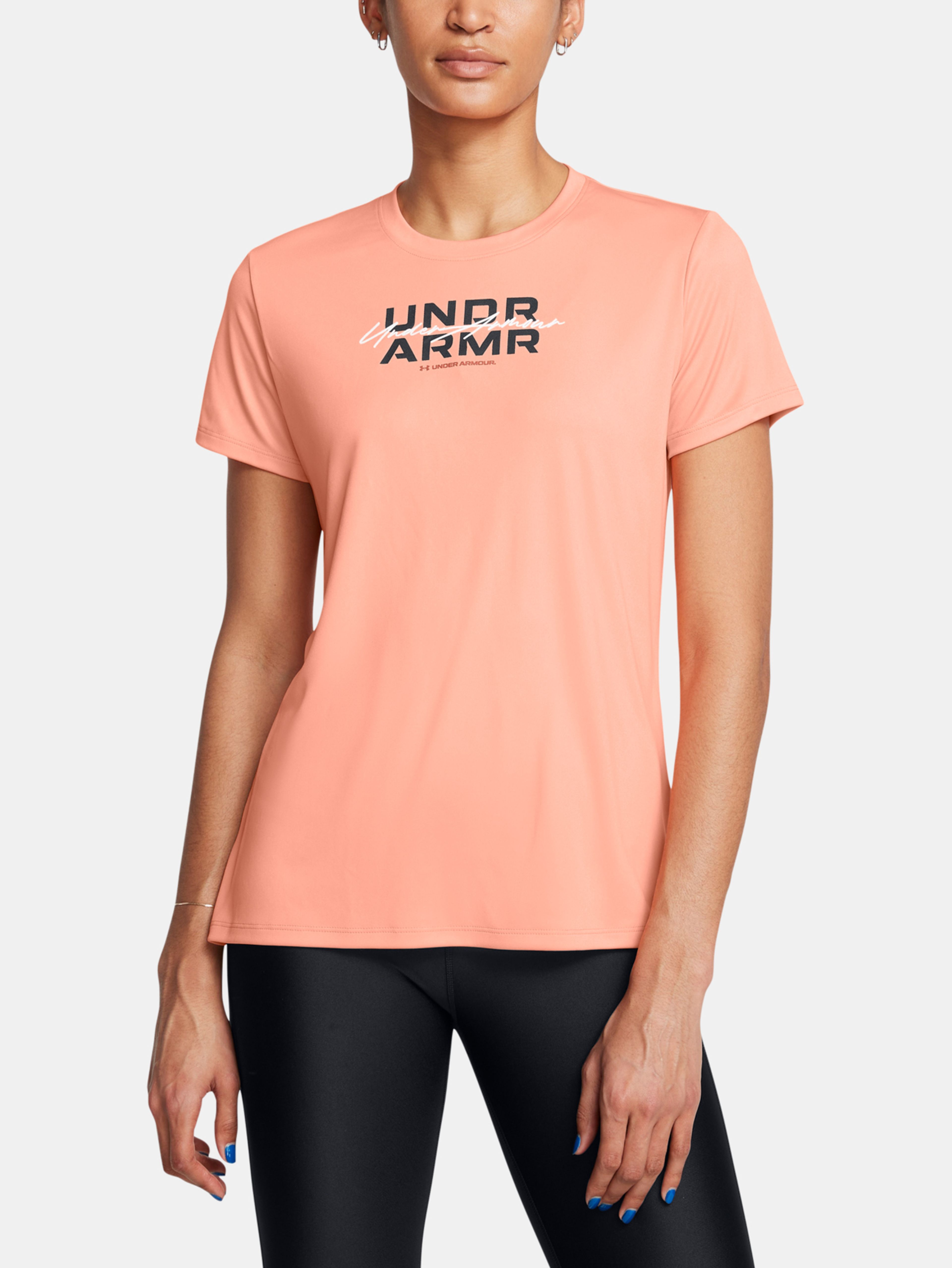 Női póló Under Armour UA W VELOCITY WDMK MFO SS-PNK