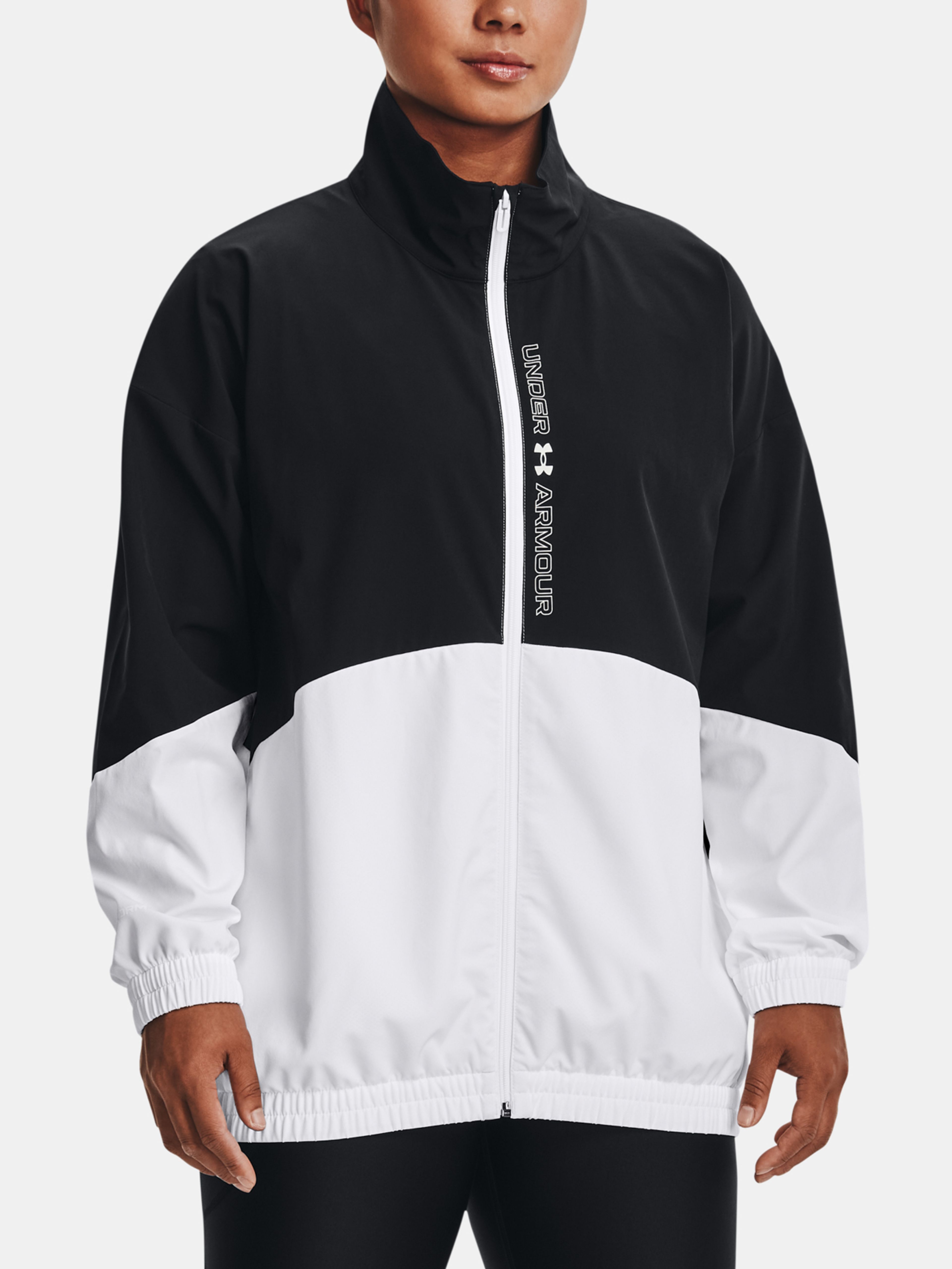 Dámská bunda Under Armour Woven FZ Oversized Storm Jacket