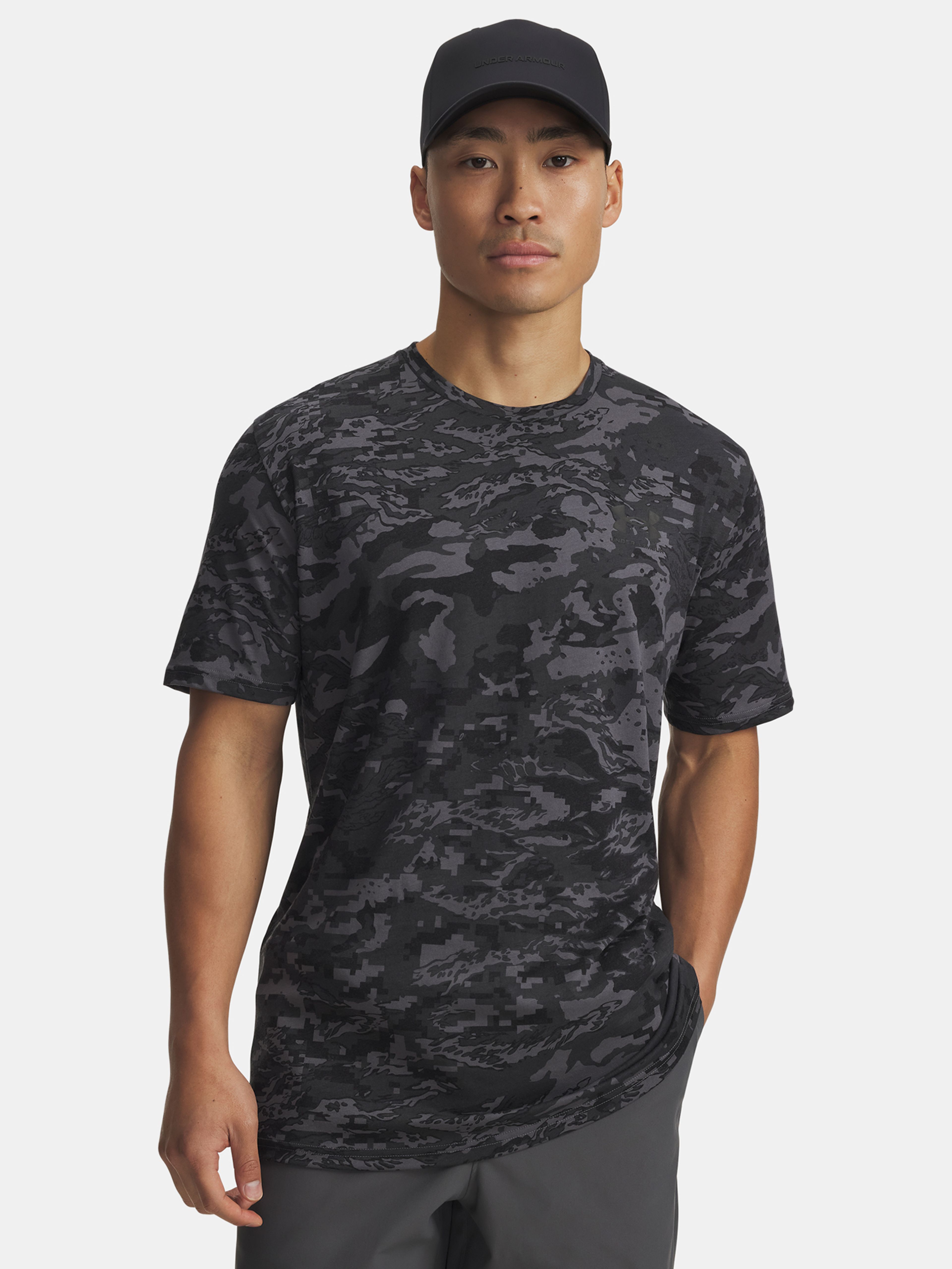 Férfi póló Under Armour UA ABC CAMO SS-GRY