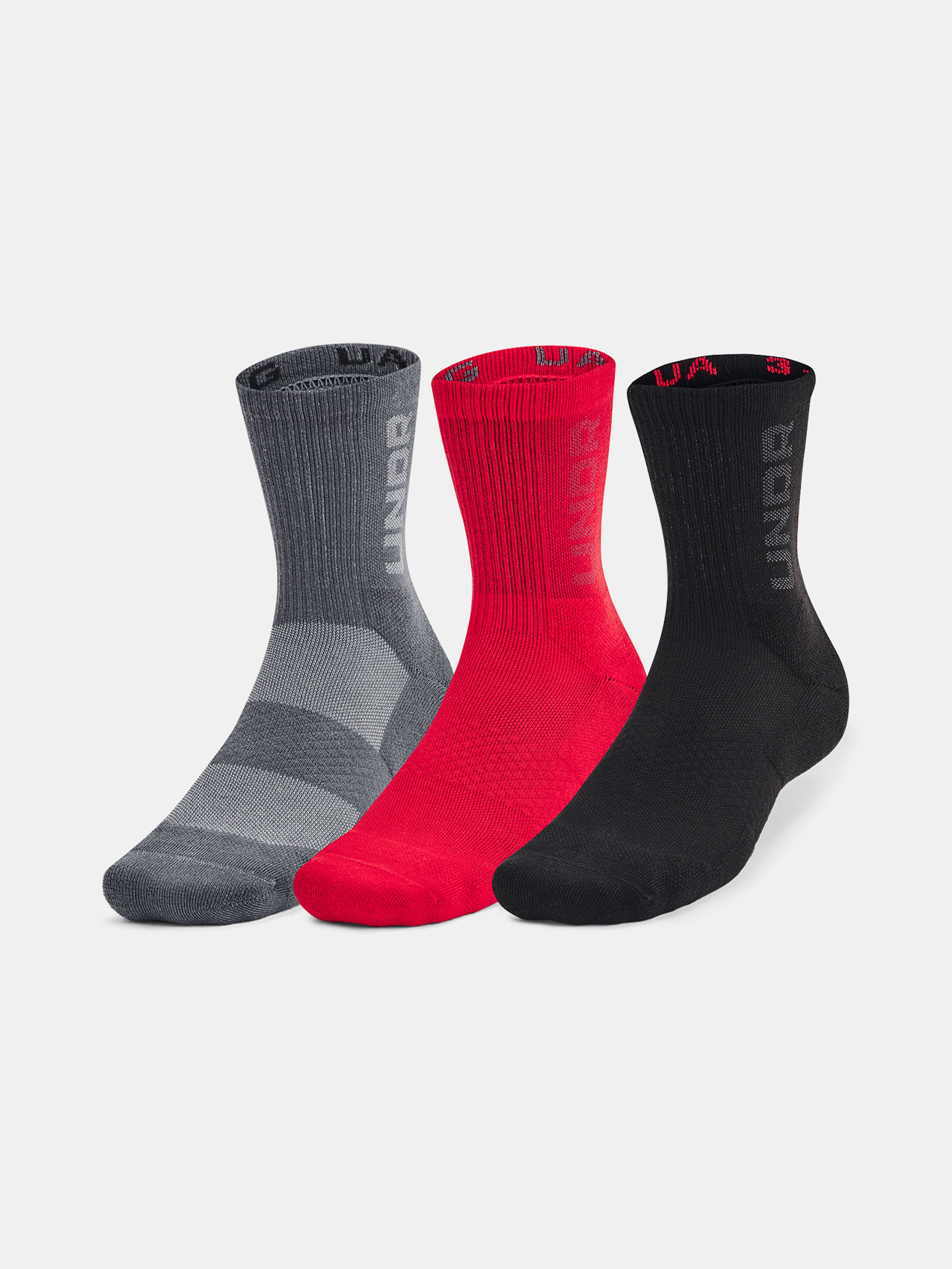 Unisexi sokid Under Armour UA 3-Maker 3pk Mid-Crew