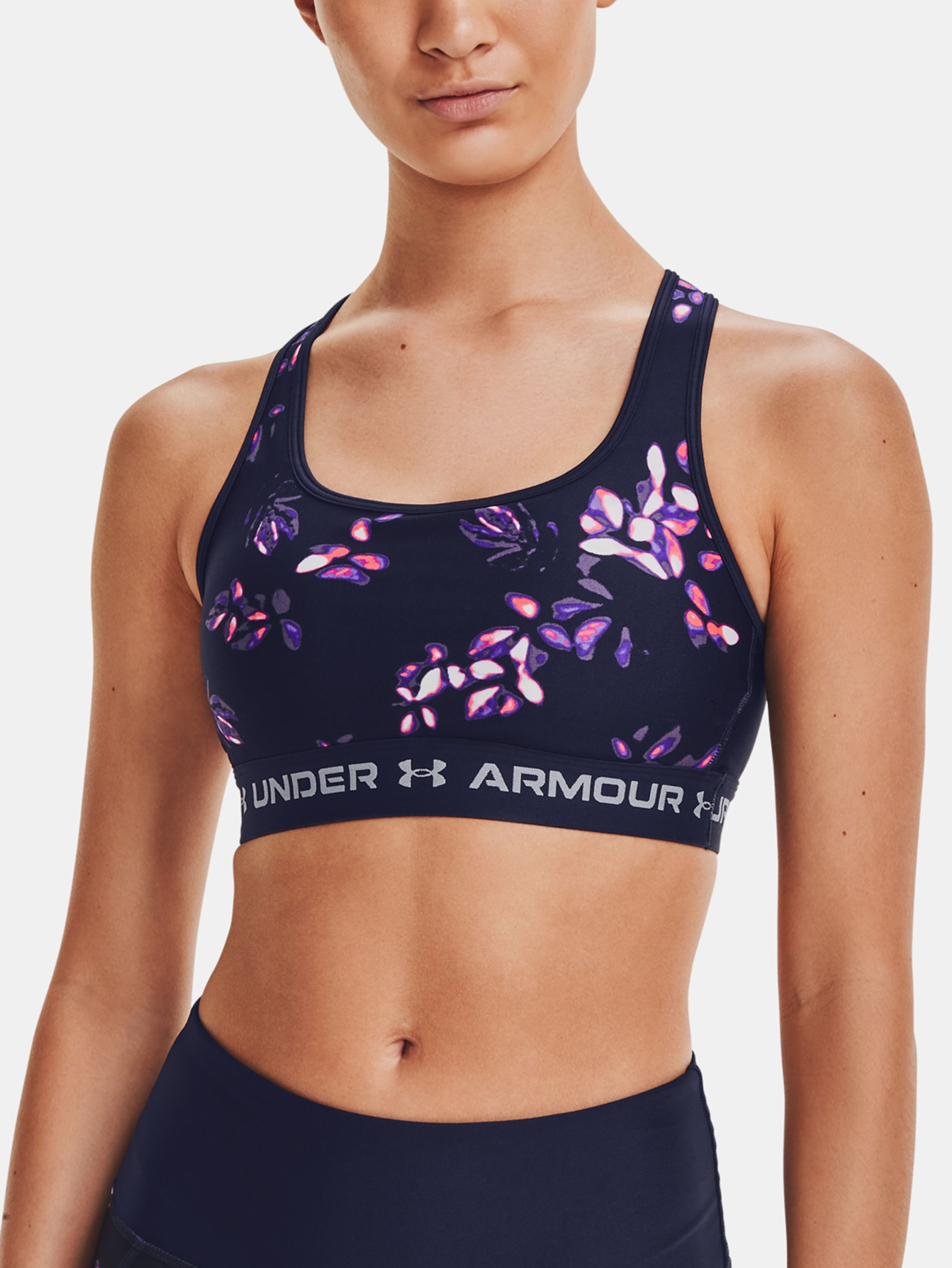 Női melltartó Under Armour Crossback Mid Print