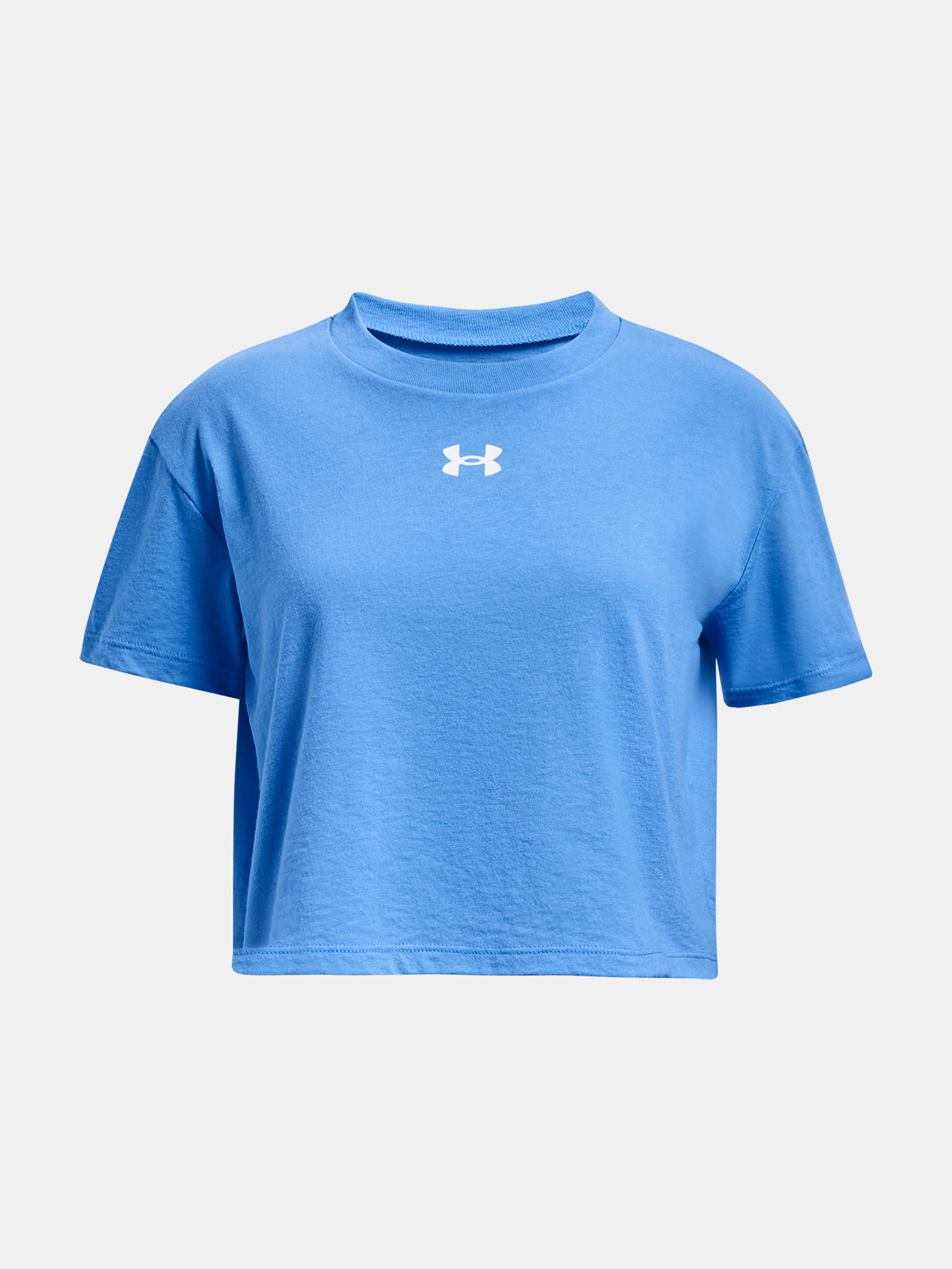 Dívčí tričko Under Armour UA CROP SPORTSTYLE LOGO SS