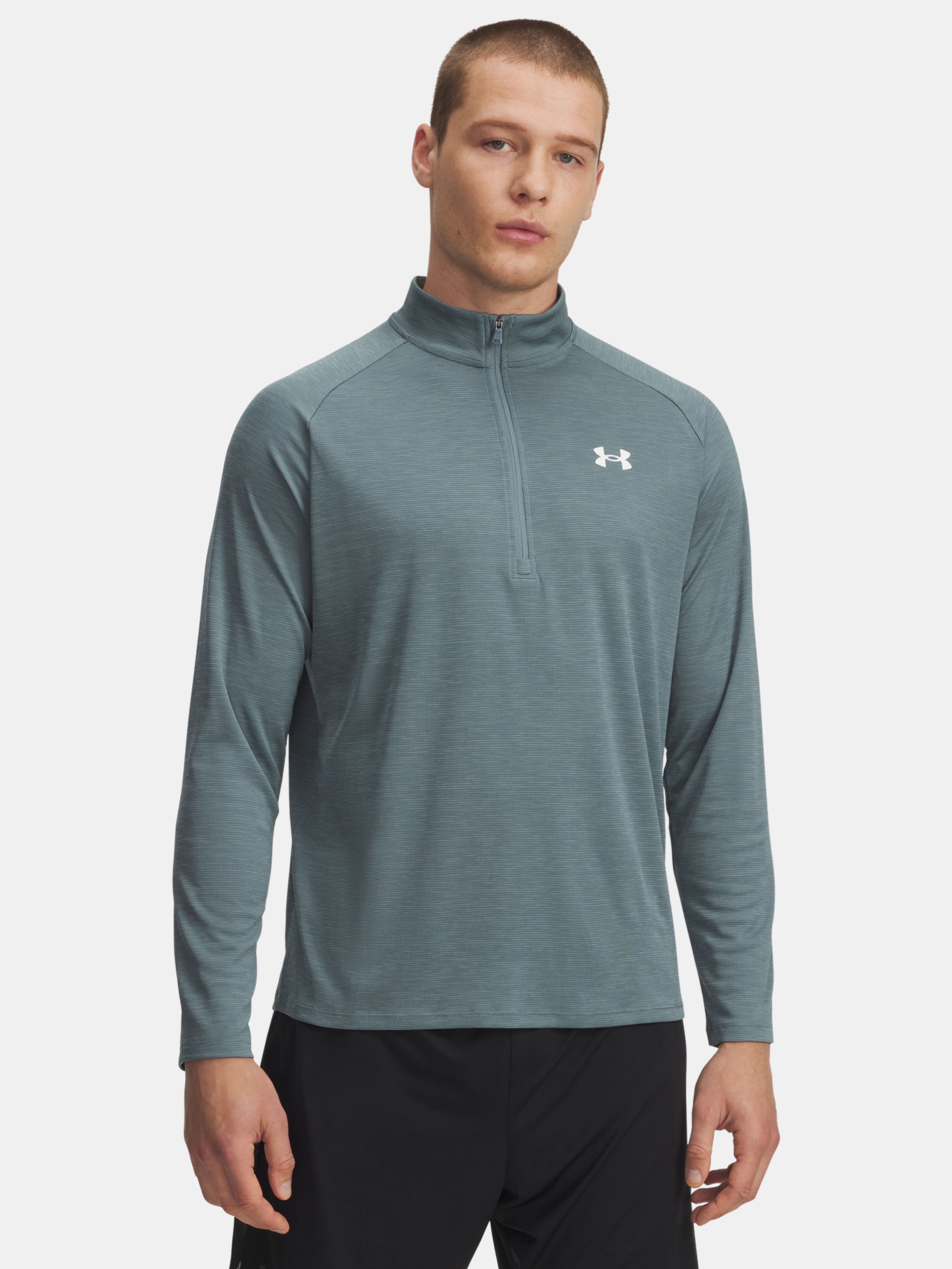 Férfi póló Under Armour UA Tech Textured 1/2 Zip-BLU