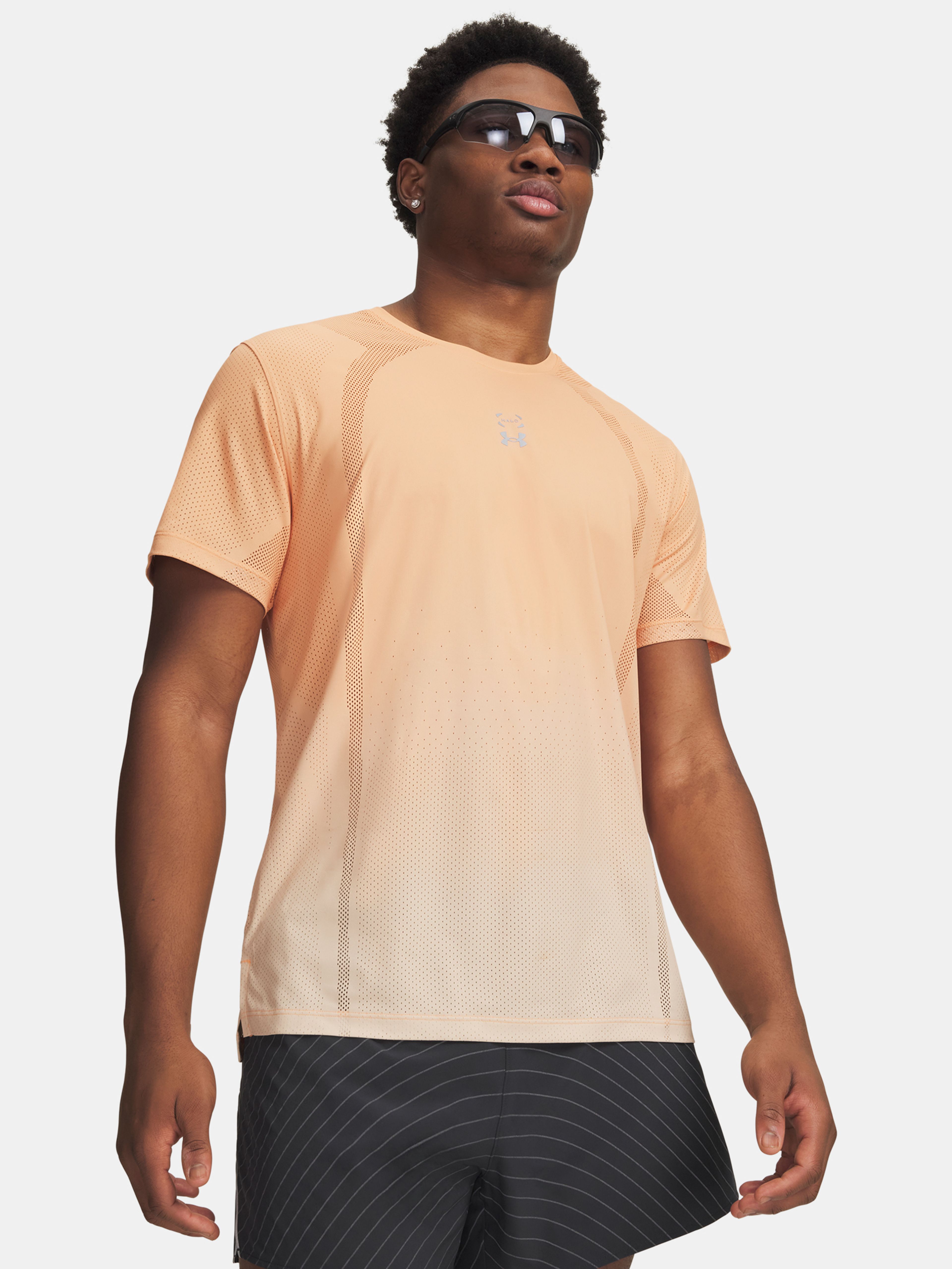 Férfi póló Under Armour UA Halo Run Shortsleeve