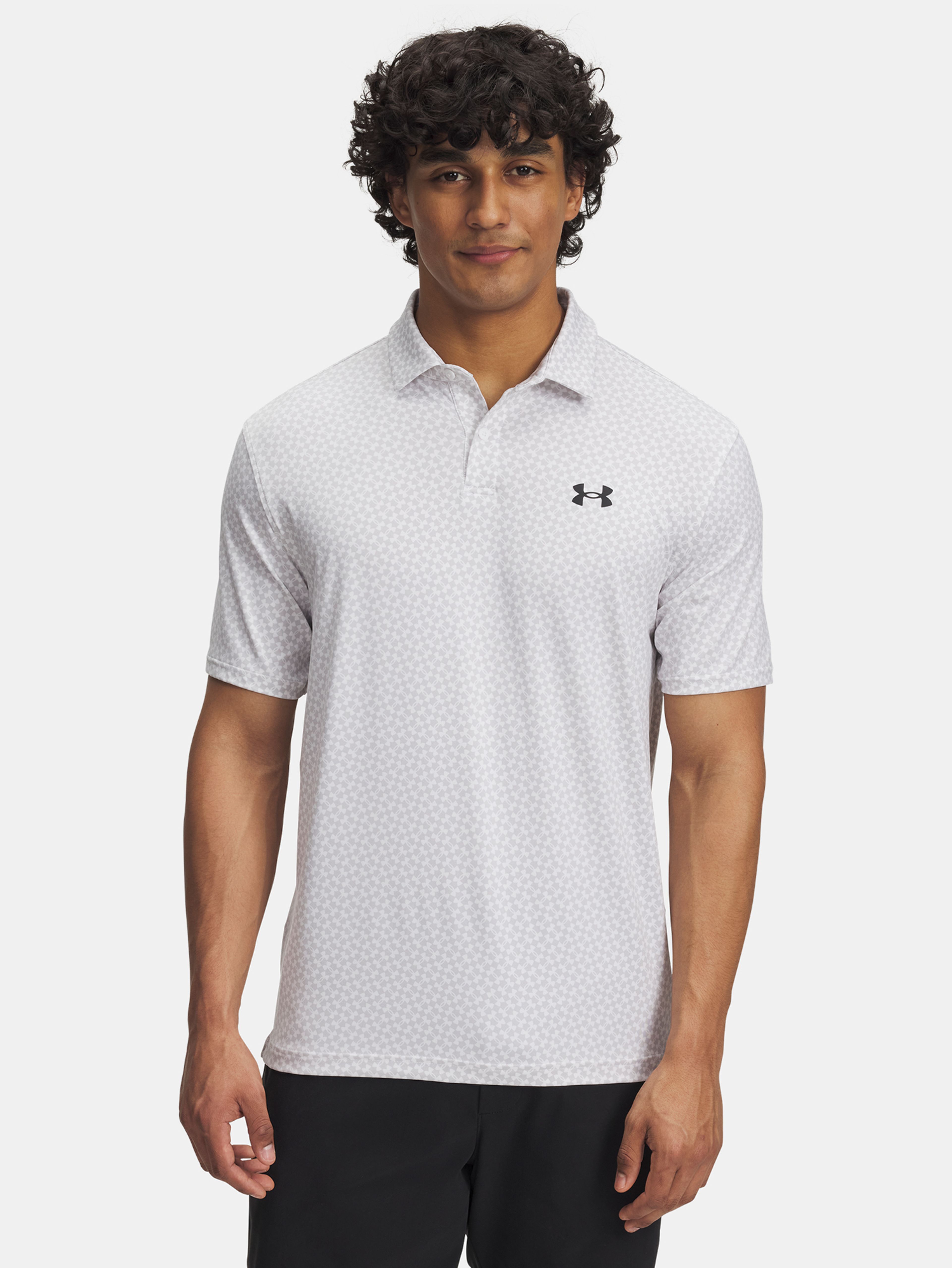 Férfi póló Under Armour UA T2G Printed Polo-WHT