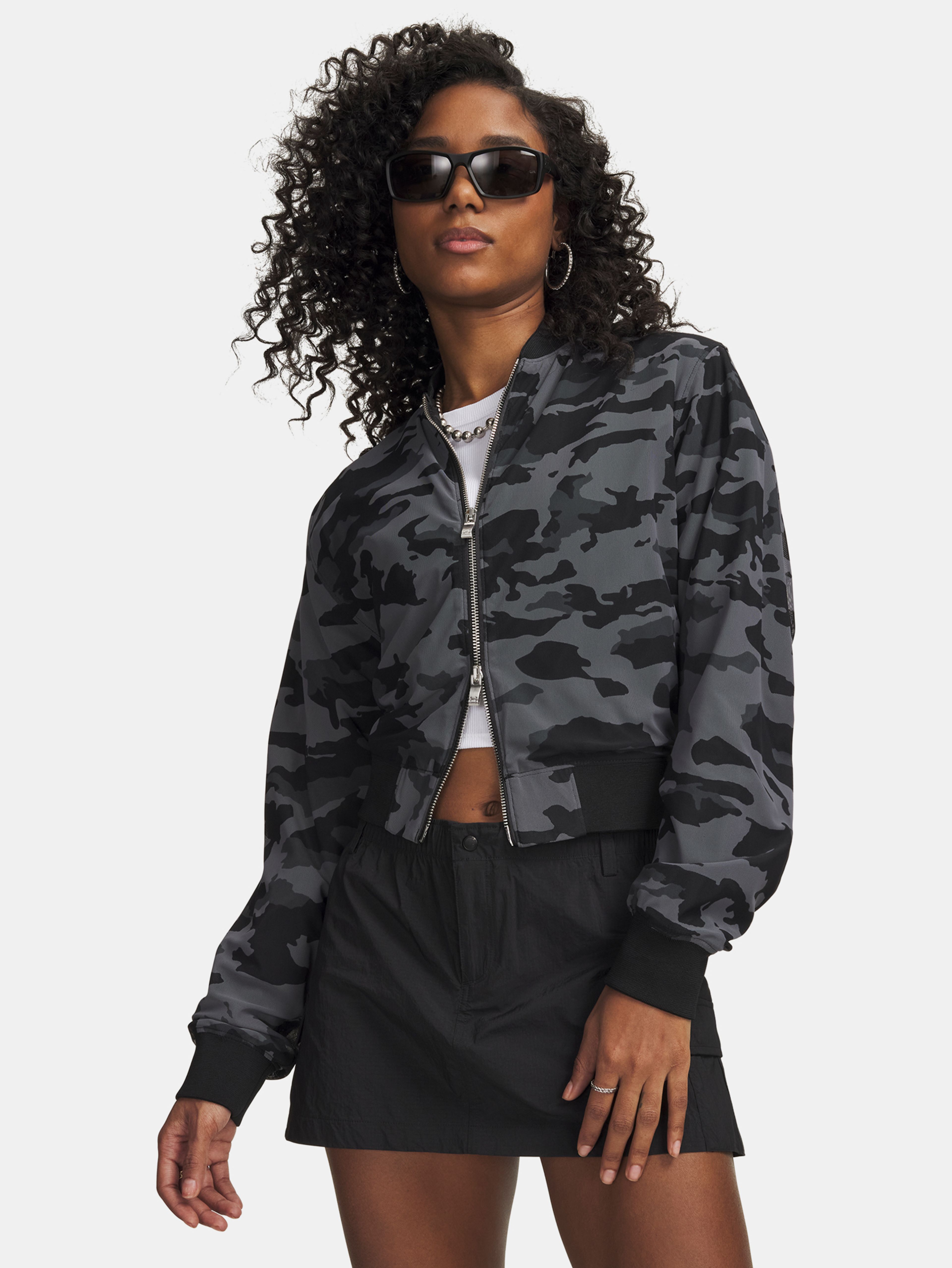 Dámská bunda Under Armour Unstoppable Mesh Camo Bomber