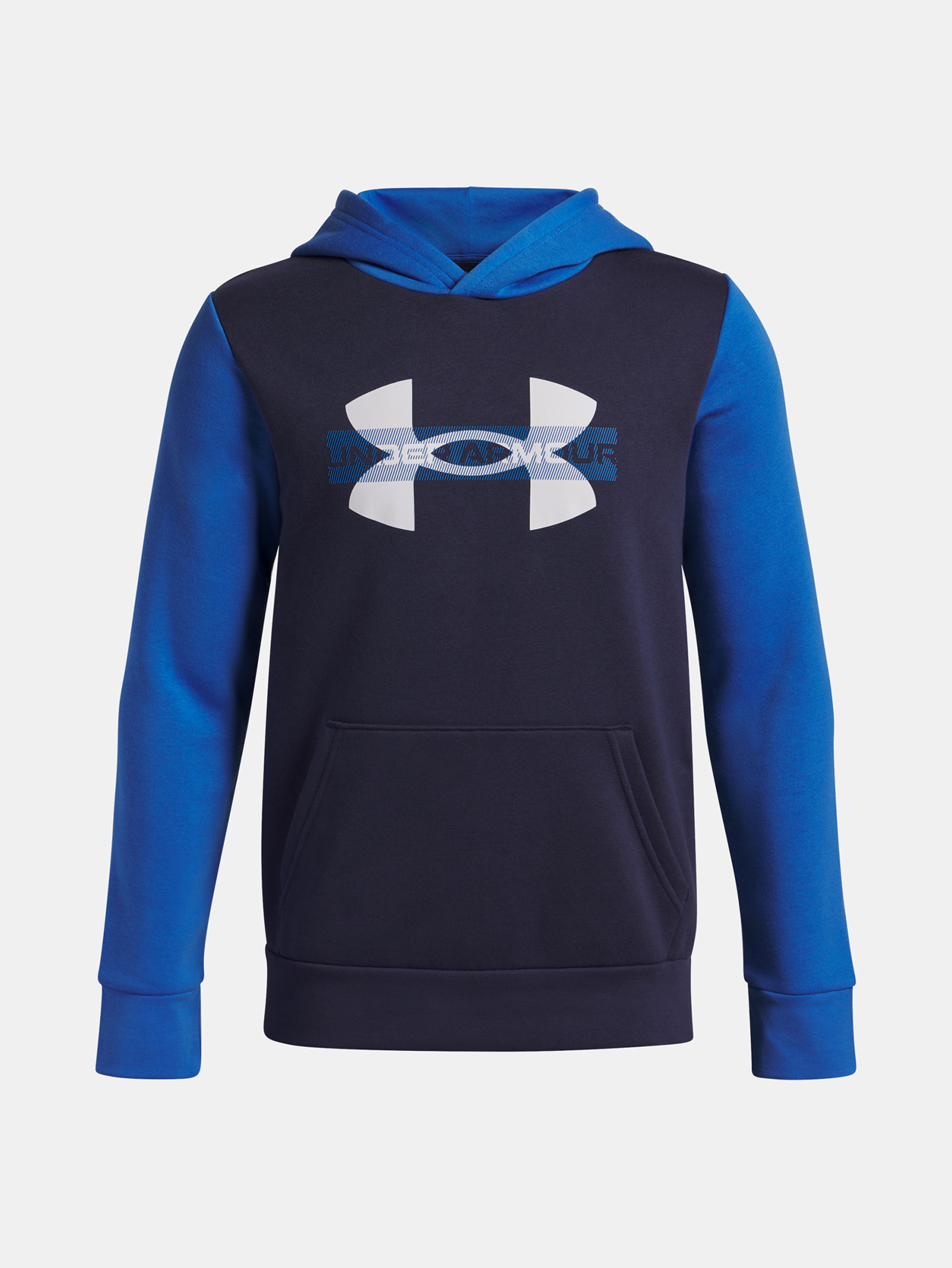 Chlapčenská mikina Under Armour UA Rival Flc Cblck Grphc HD-BLU